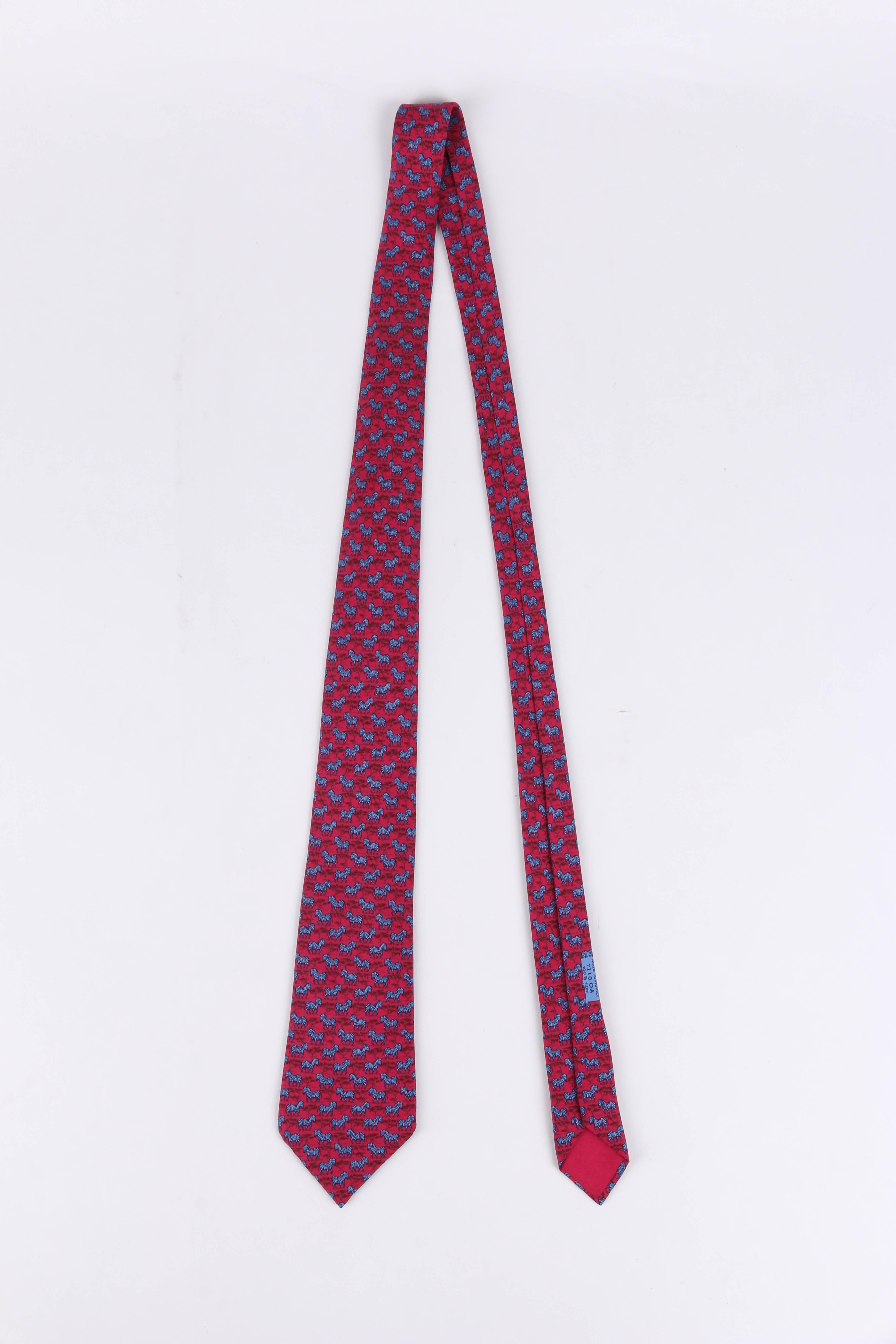 hermes zebra tie