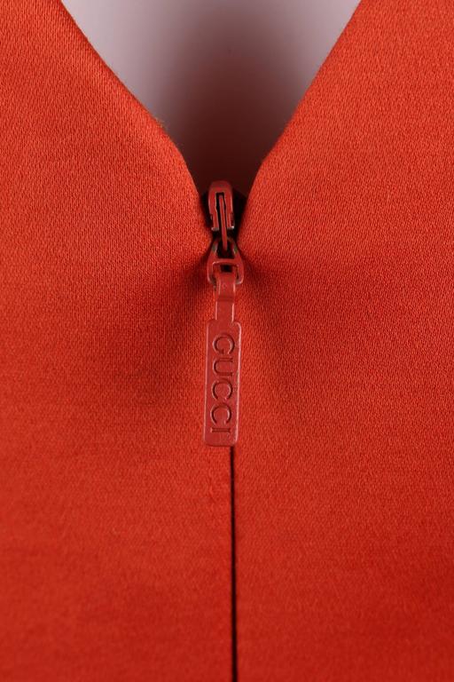 orange gucci dress