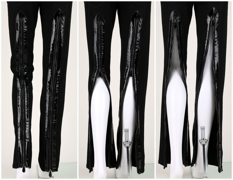 ALEXANDER MCQUEEN c.2007 Black Patent Leather Zipper Skull ALEXANDER MCQUEEN c.2007 Black Patent Leather Zipper Skull