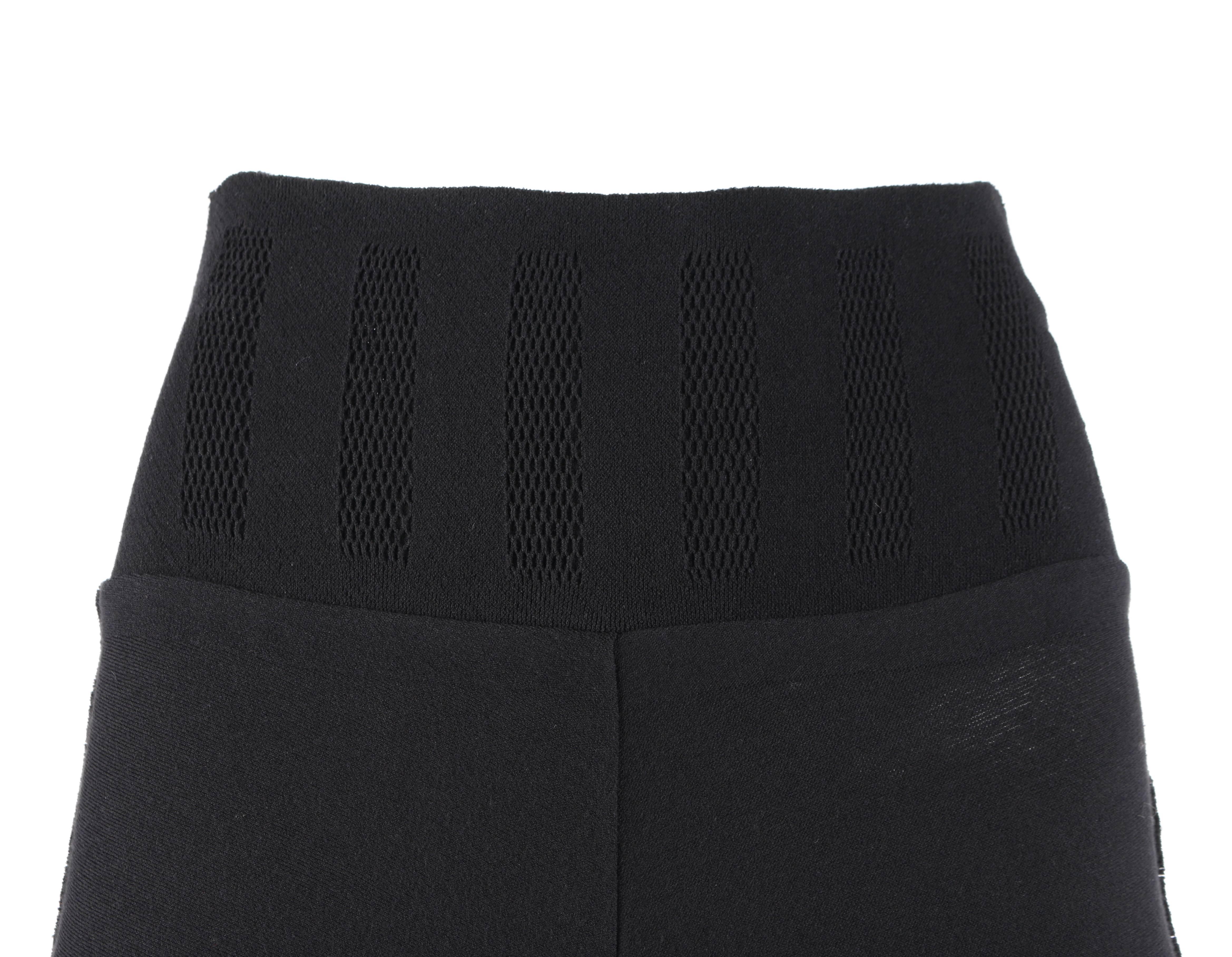 ISSEY MIYAKE A-Poc Inside DAI FUJIWARA Black Knit Mesh Detail Wide Leg ...