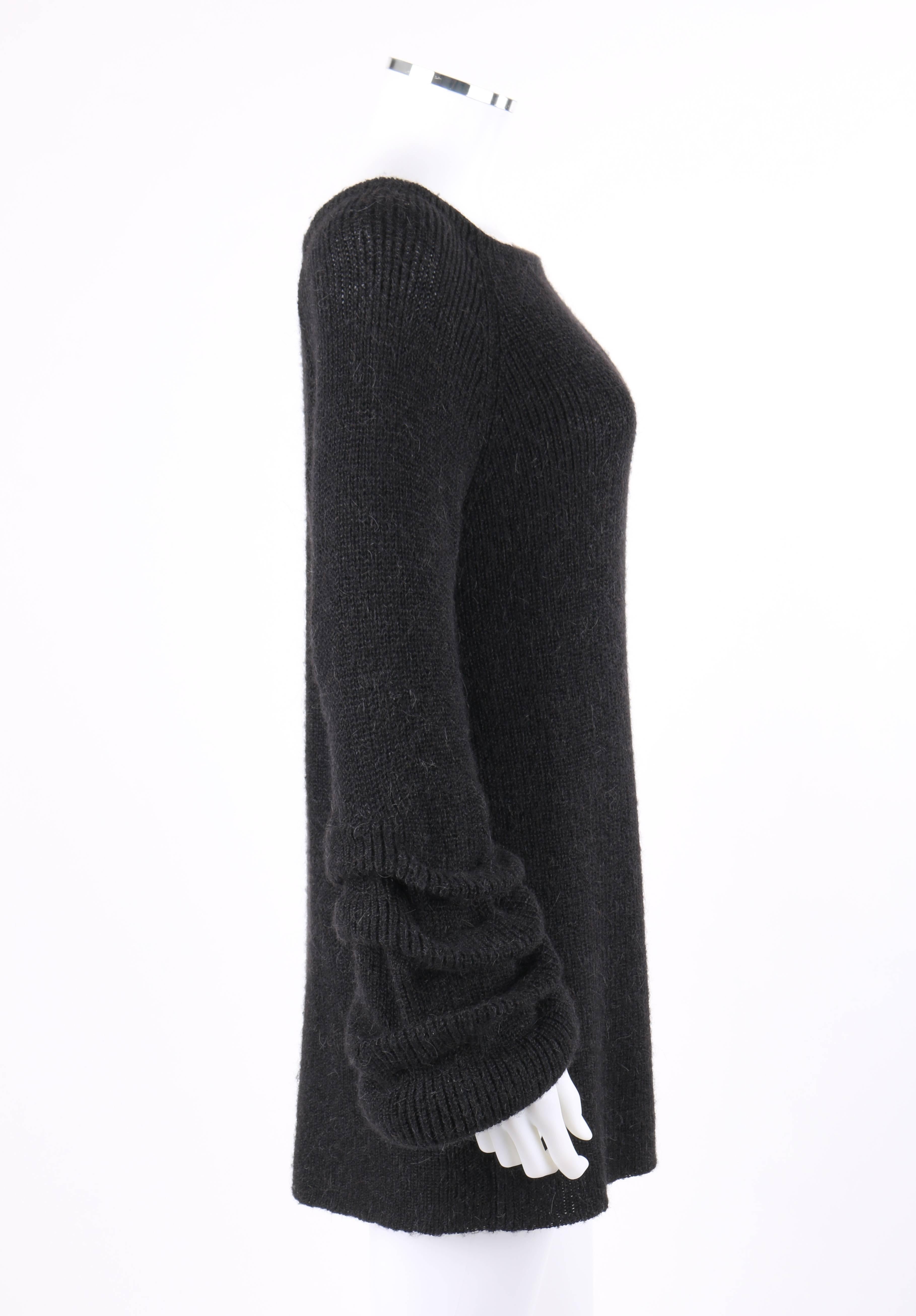 black bell sleeve sweater