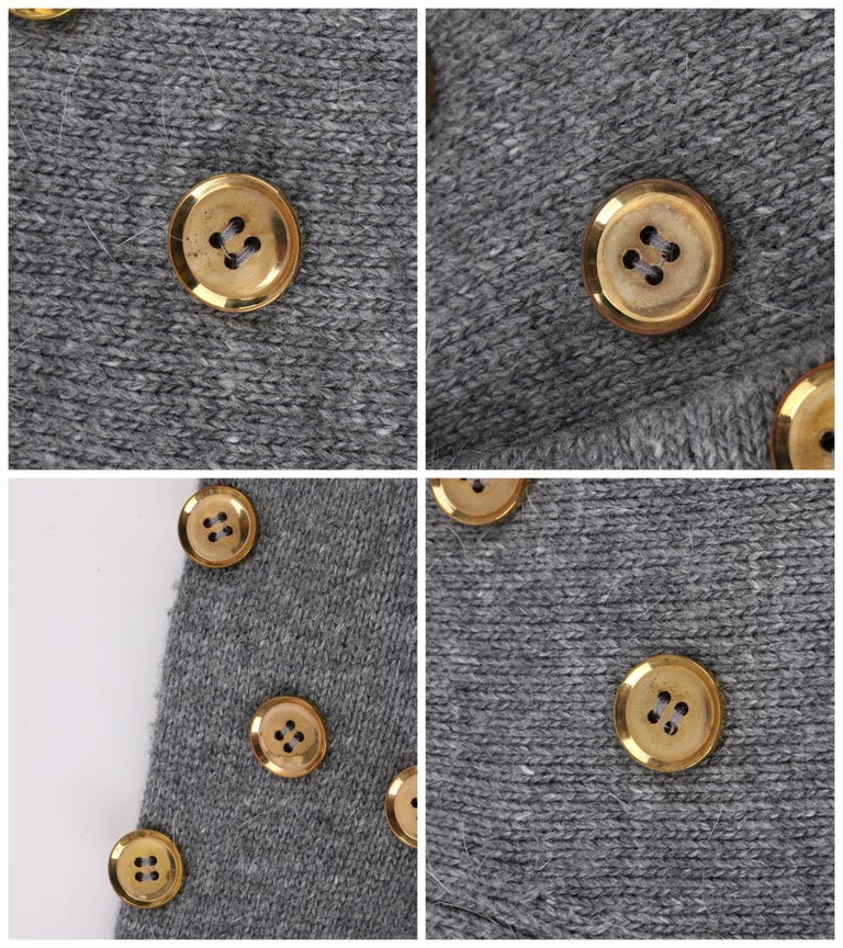 Dolce & Gabbana Black Cashmere Button Down Cardigan Sweater