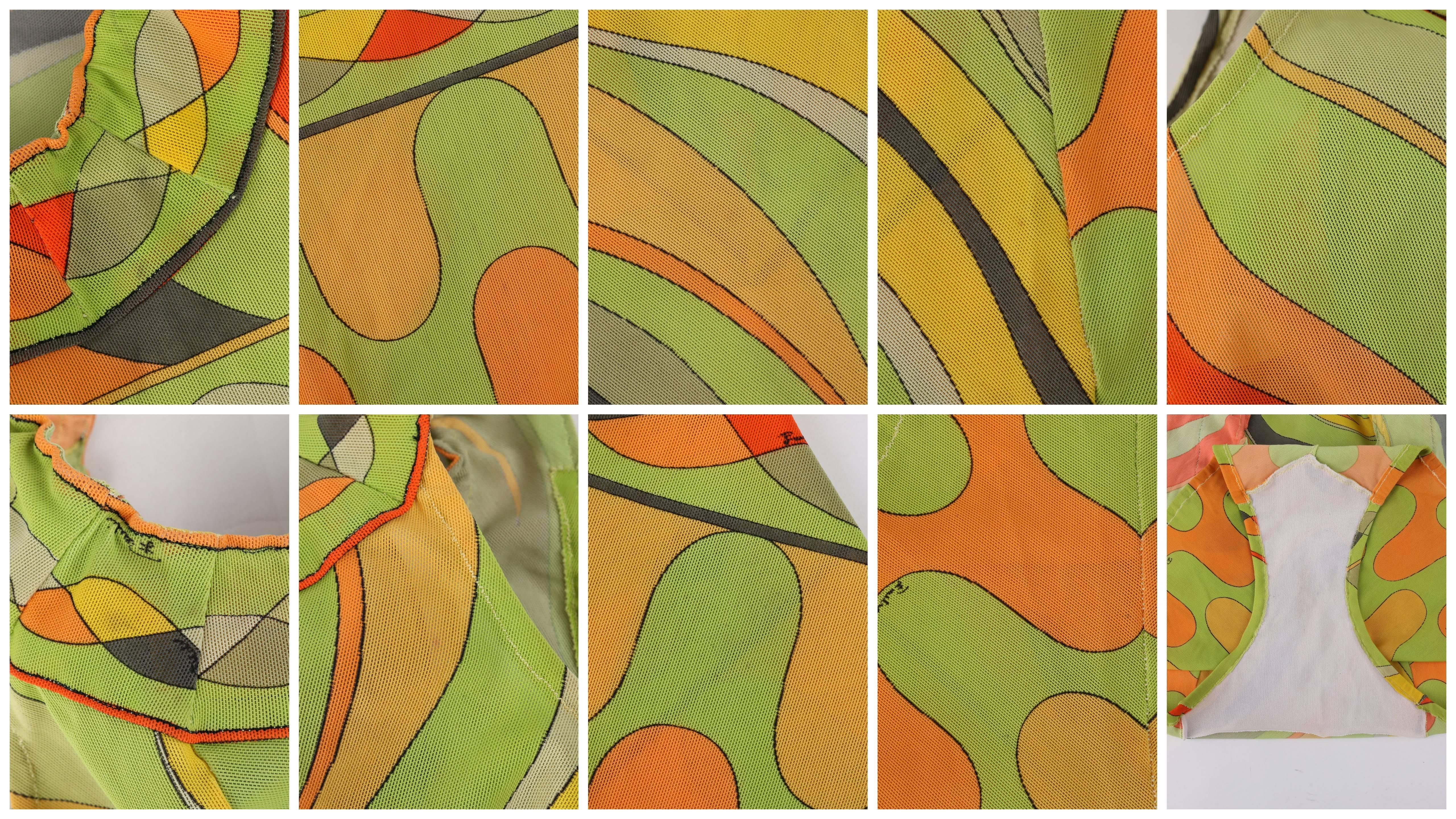 Emilio Pucci - Maillot de bain de bain une pièce, imprimé signature Op Art, env. 1960 en vente 4