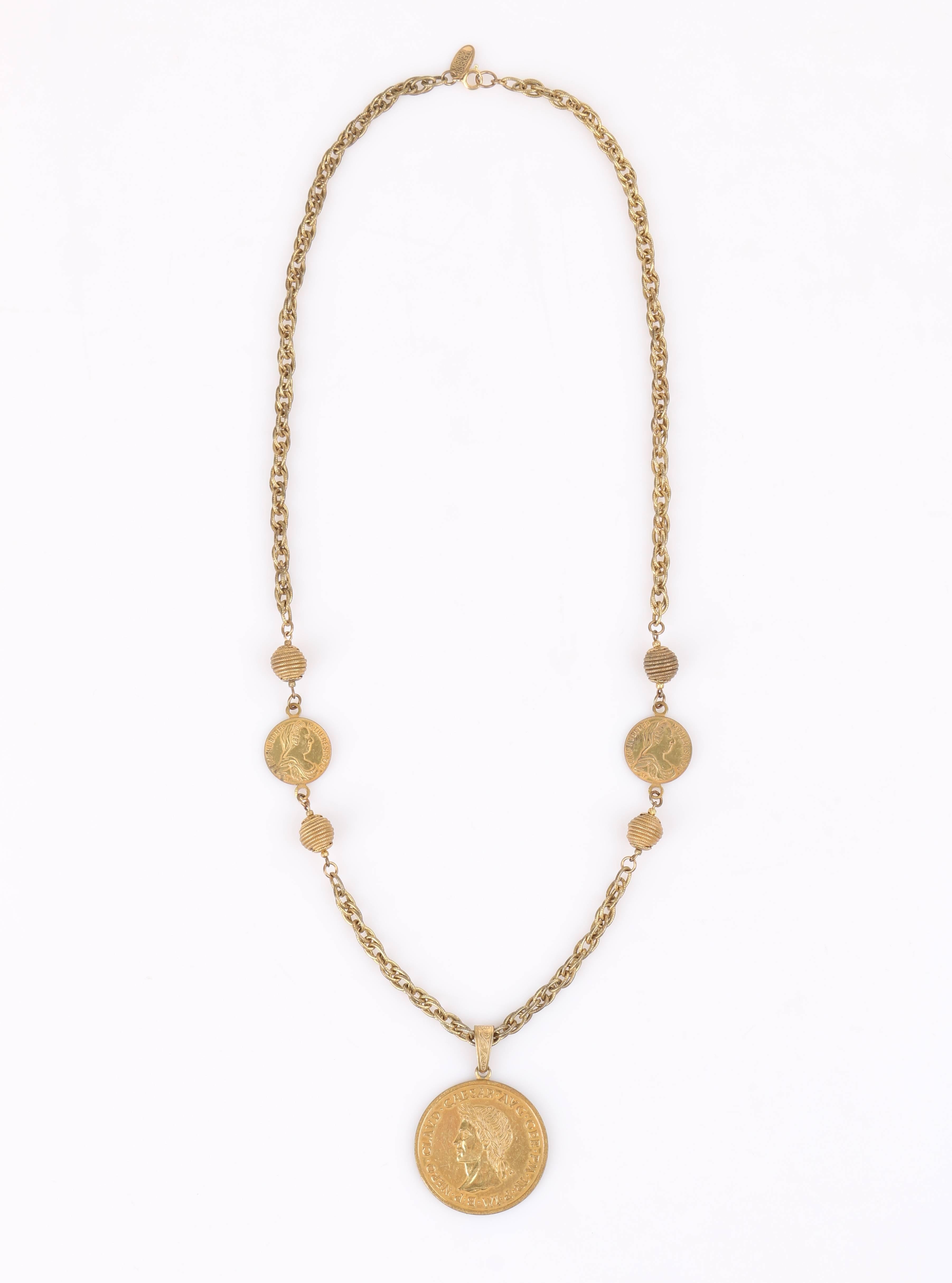 caesar coin necklace