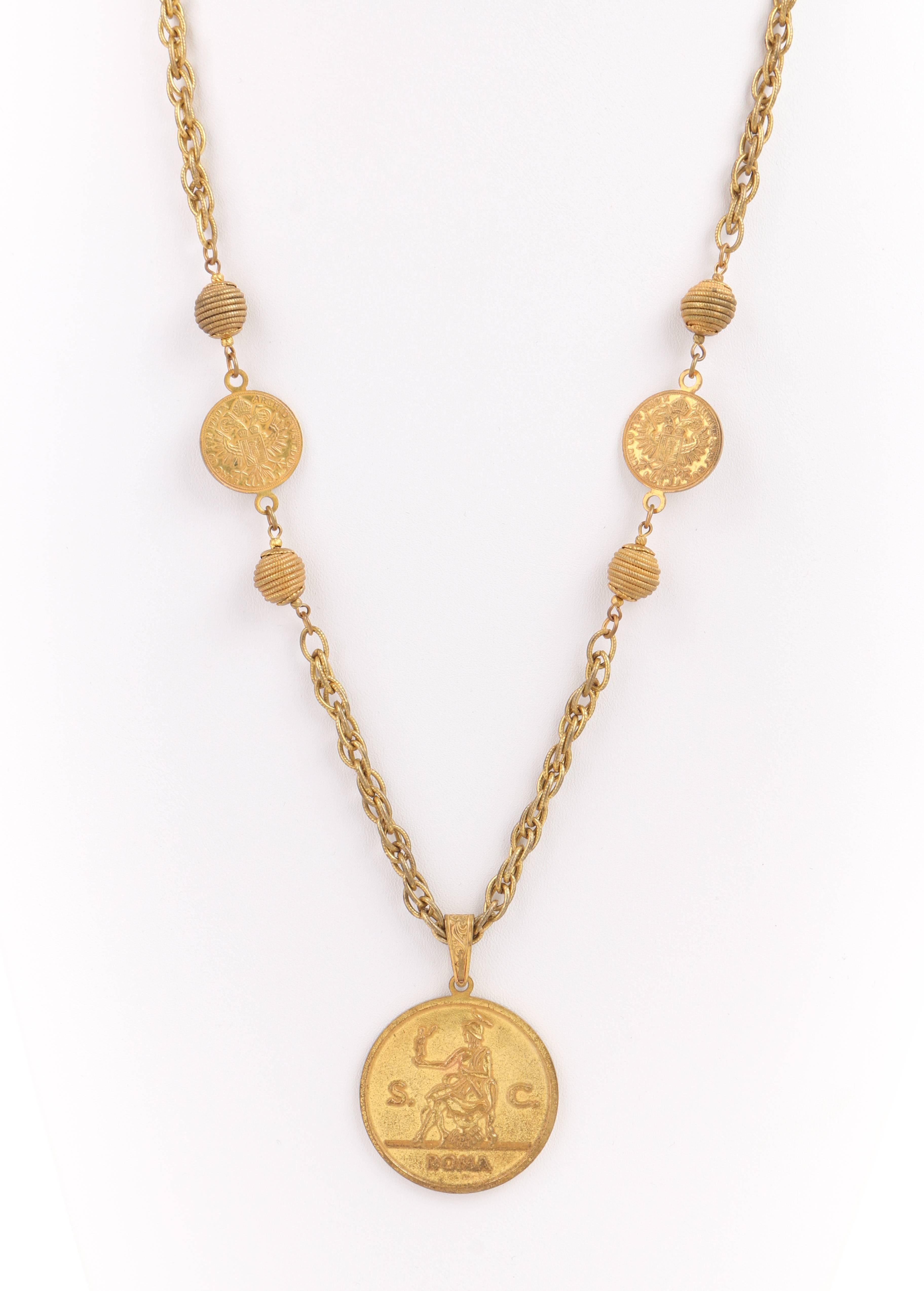 roman medallion necklace