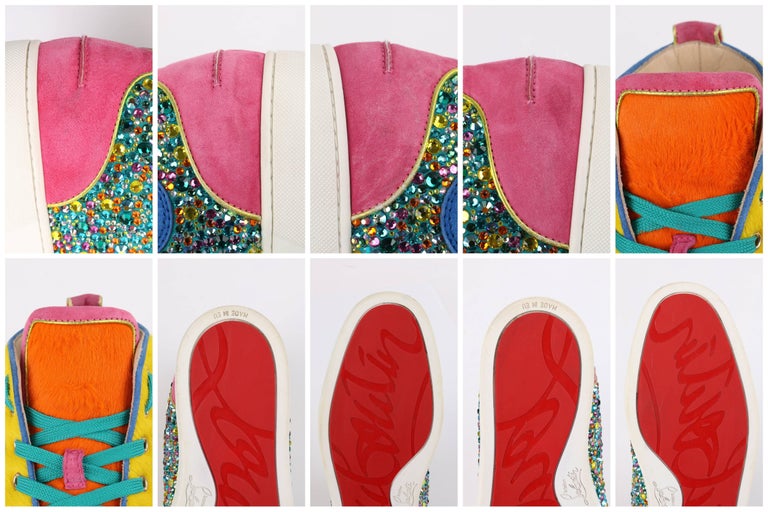 Christian Louboutin 'Louis Strass Swarovski' Hightop Sneakers - Men's 46