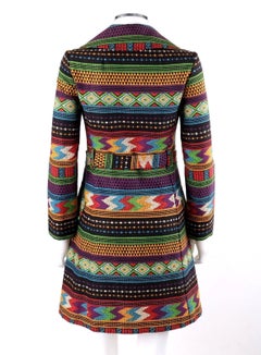 CAROL COHEN For GALAPAGO c.1960's Southwestern Tribal Princess Coat Jacket