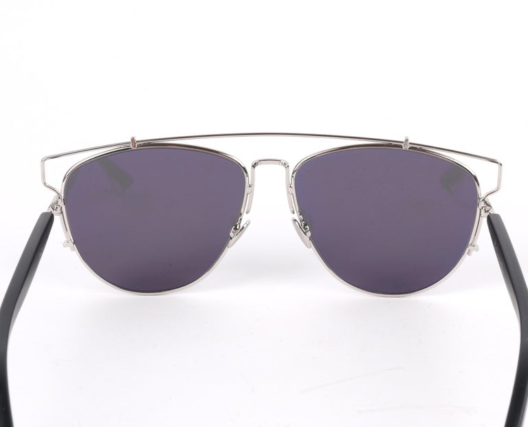 CHRISTIAN DIOR S S 2015 Technologic Mirrored Lens Cut Out Aviator Sunglasses at 1stDibs dior technologic cutout aviator sunglasses dior sunglasses 2015 dior technologic sunglasses