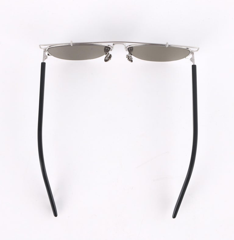 CHRISTIAN DIOR S/S 2015 "Technologic" Mirrored Lens Cut Out Aviator  Sunglasses at 1stDibs | dior sunglasses 2015, christian dior mirror  sunglasses, dior technologic sunglasses
