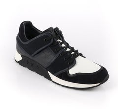 LOUIS VUITTON A/W 2012 "Upside Down" LV Monogram Embossed Patchwork Sneakers