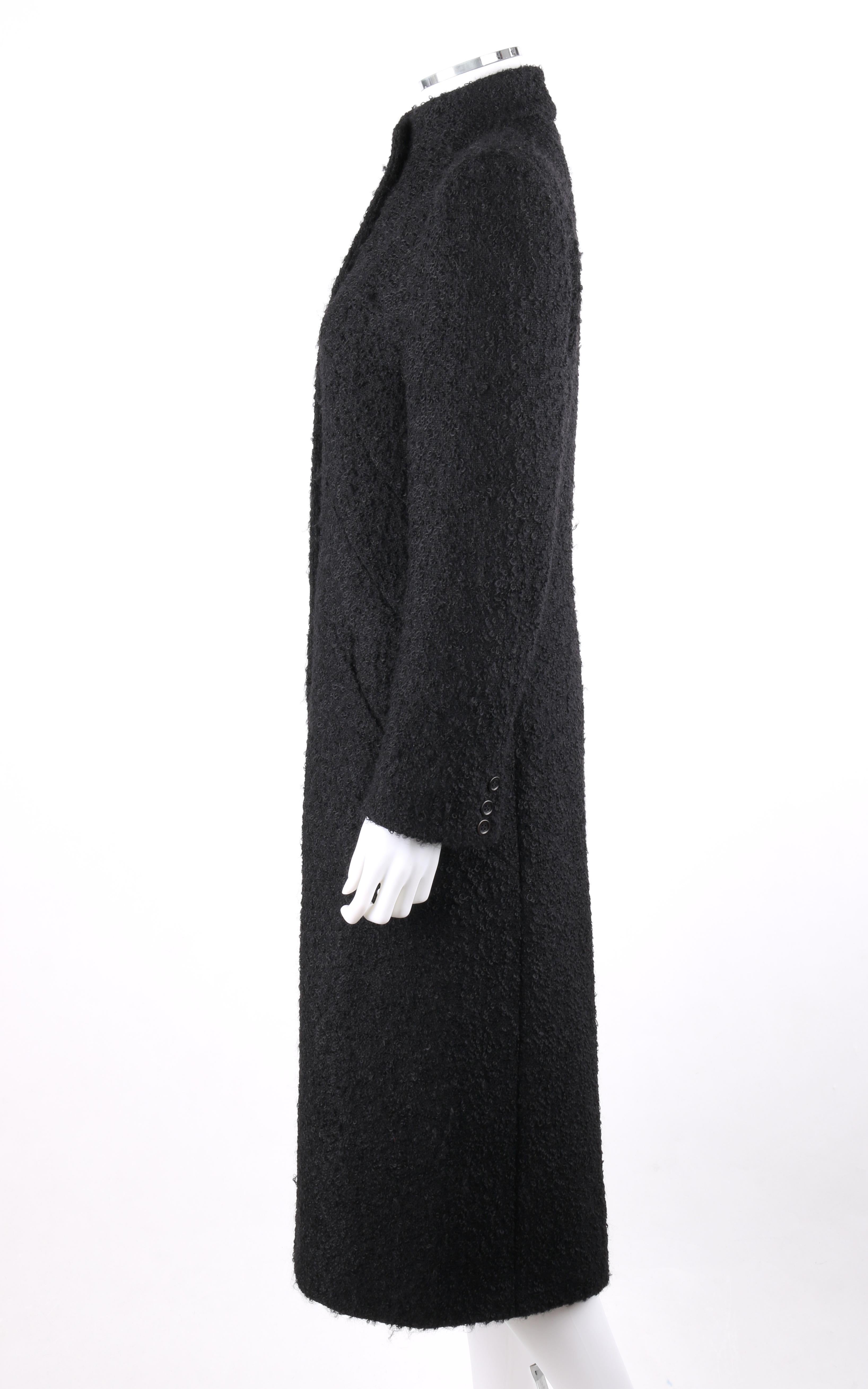 GIVENCHY Couture A/W 1998 ALEXANDER McQUEEN Mohair Exaggerated Shoulder Overcoat In Excellent Condition In Thiensville, WI