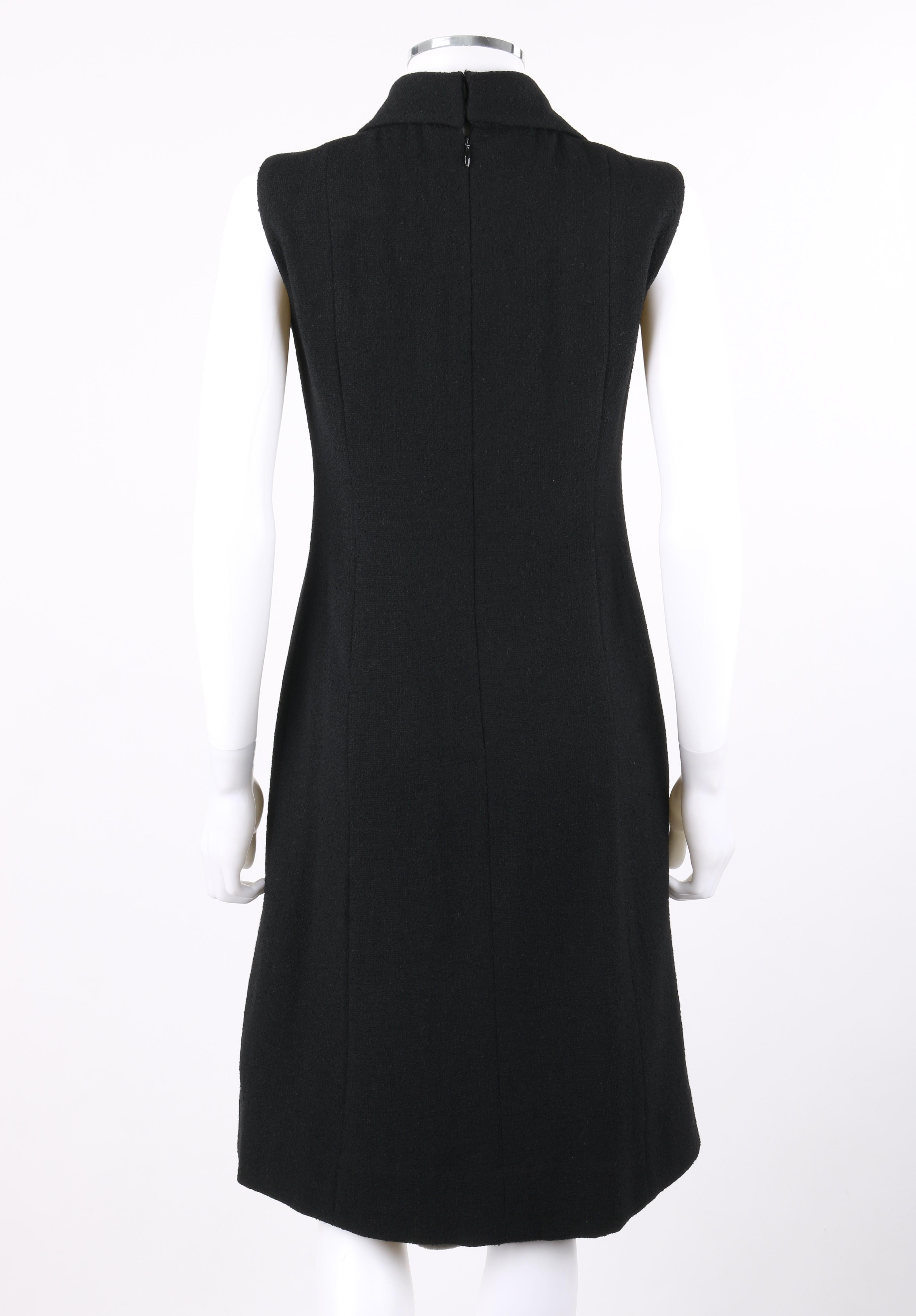 black sleeveless dress with jacket