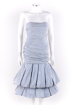 ALEXANDER McQUEEN S/S 2007 "Sarabande" Iridescent Silk Pleated Mermaid Dress