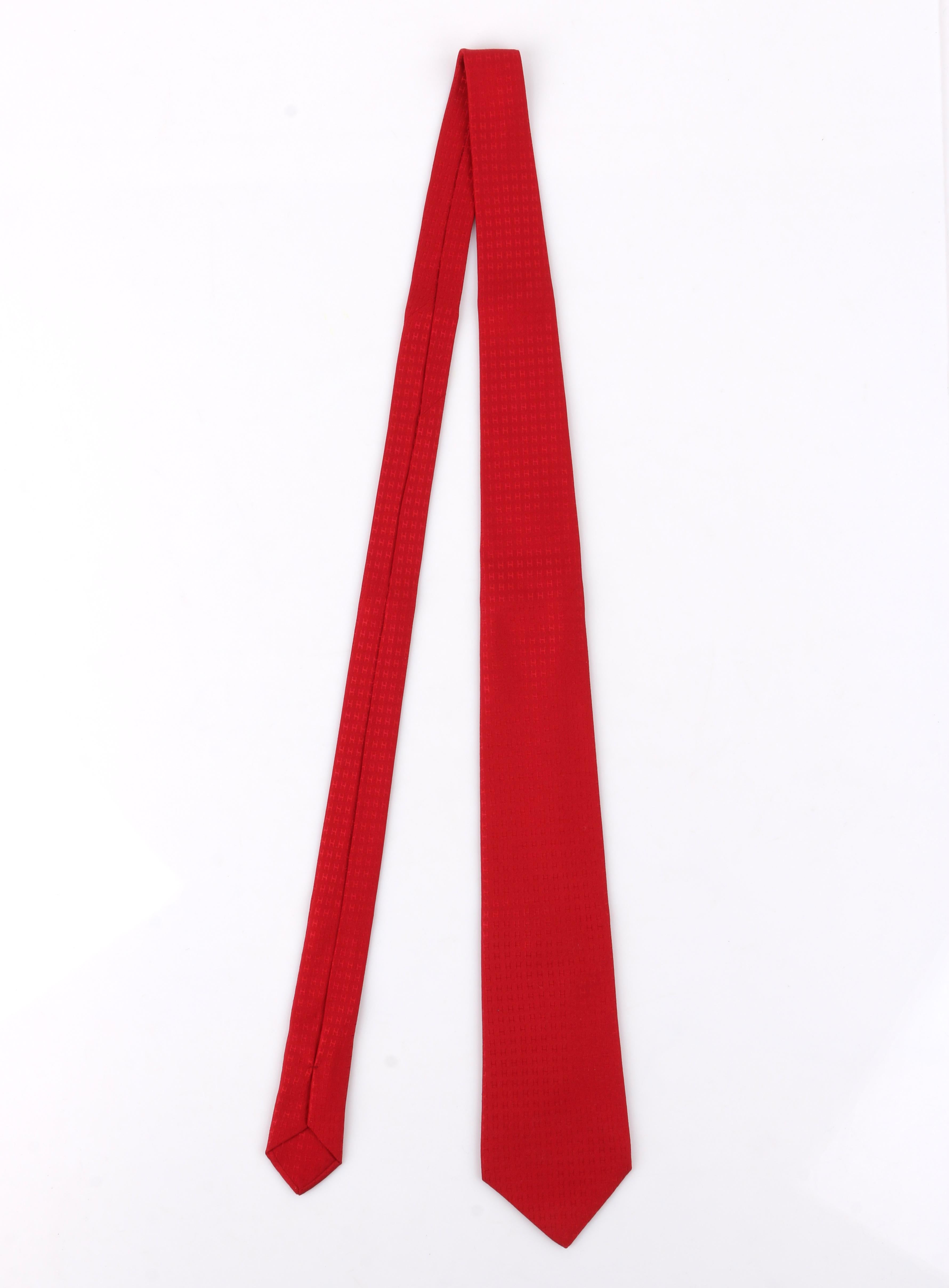 hermes red tie