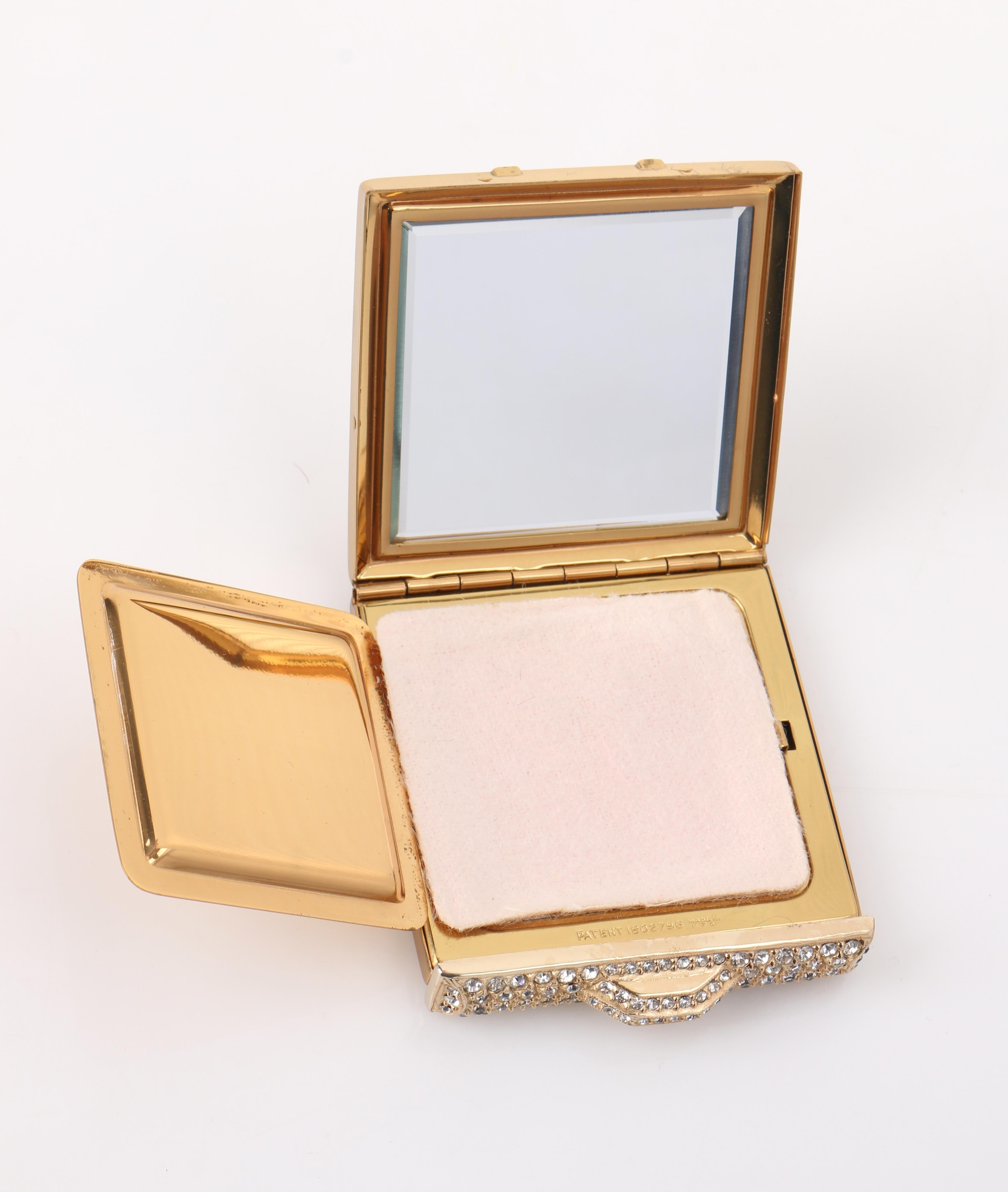 rhinestone compact mirror