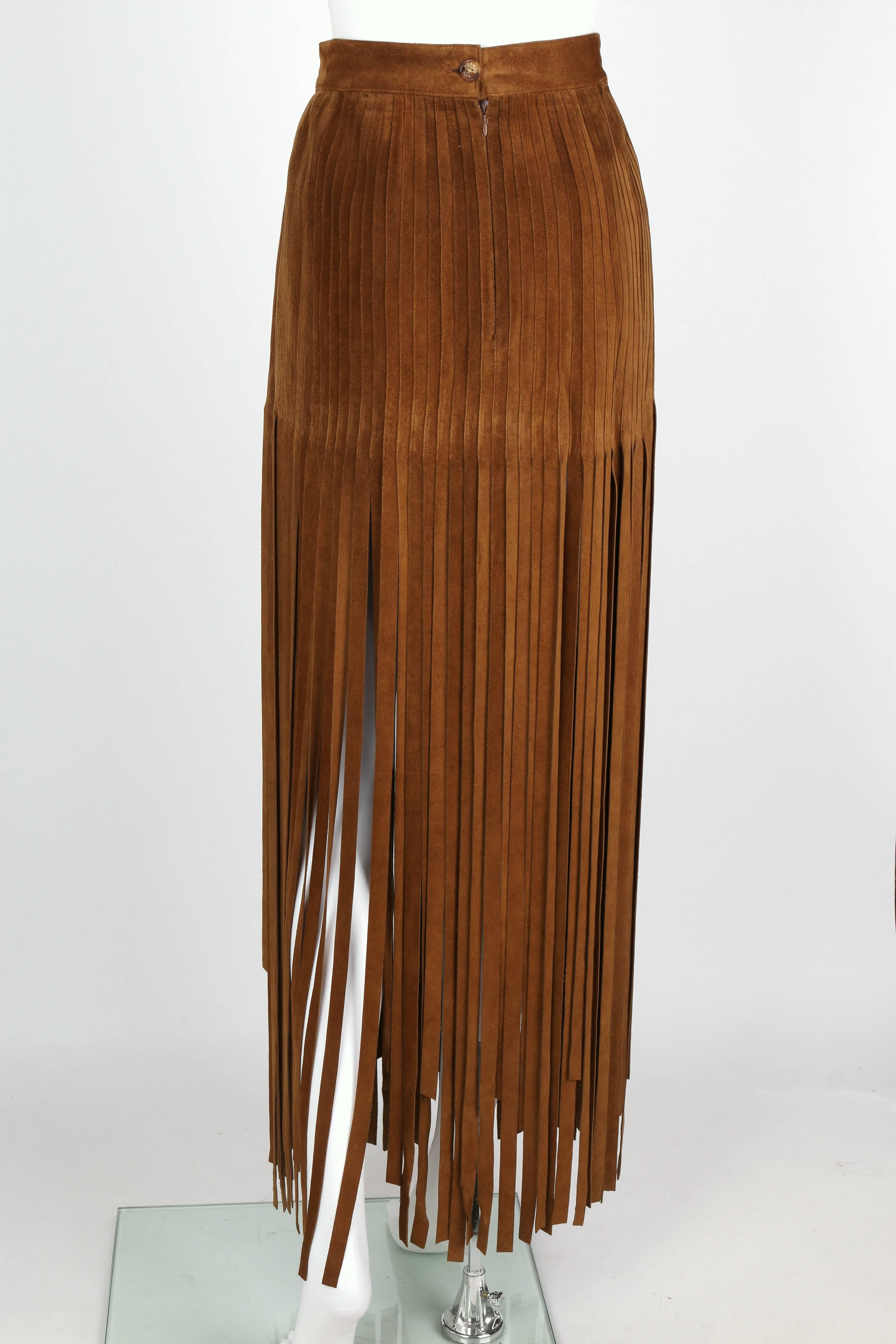 fringe long skirt