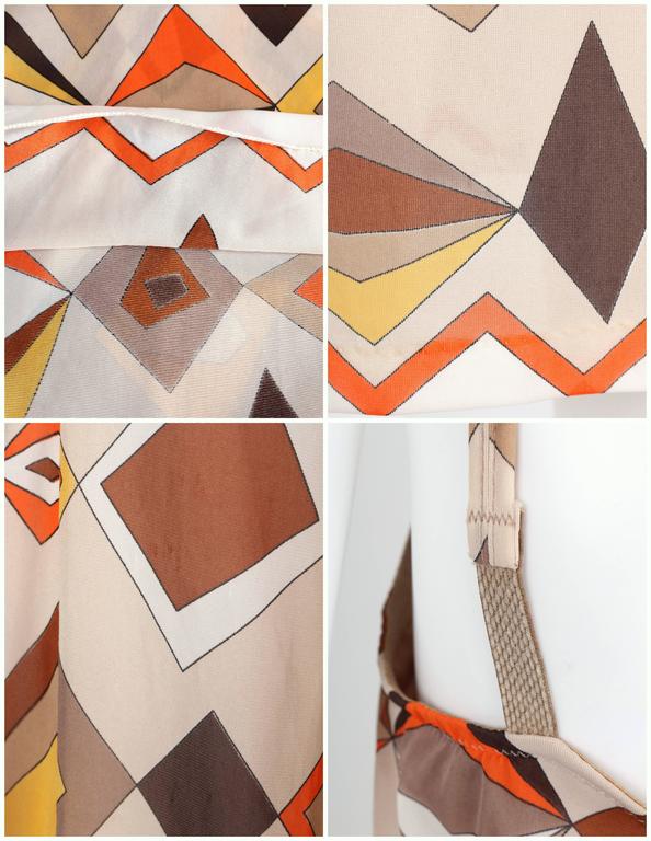 1960s Geometric Print Emilio Pucci for Formfit Rogers