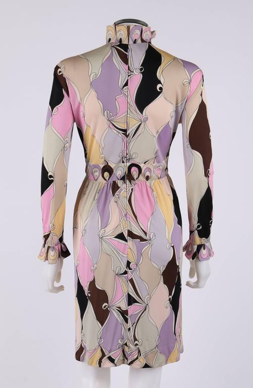 Emilio Pucci C 1960 S Multicolor Pastel Abstract Diamond Print