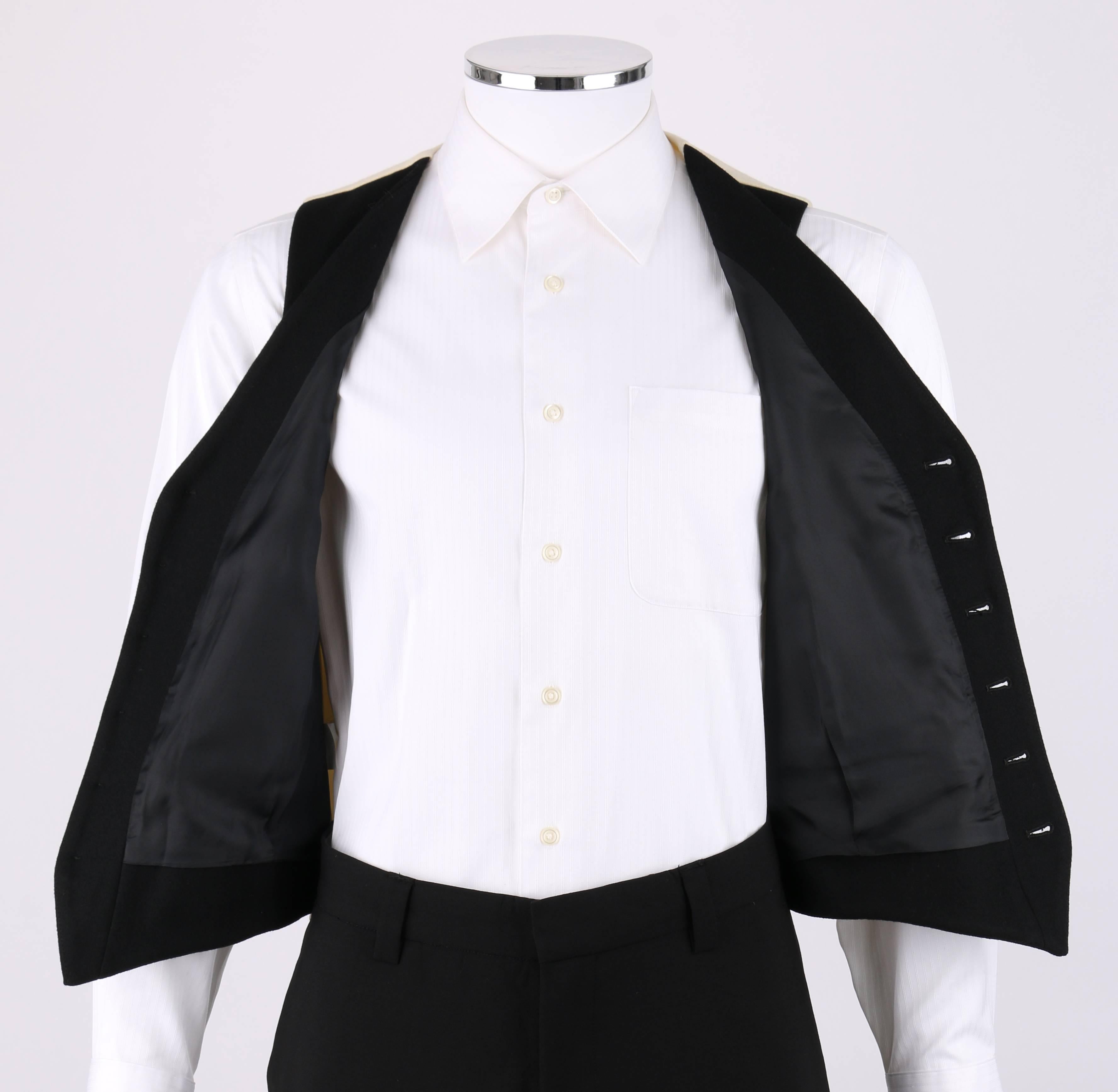 Men's MOSCHINO Cheap And Chic c.1990's Black Ivory 