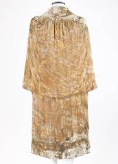 JEAN PATOU Haute Couture c.1920s Gold Silk Velvet Brocade Evening Cape Jacket