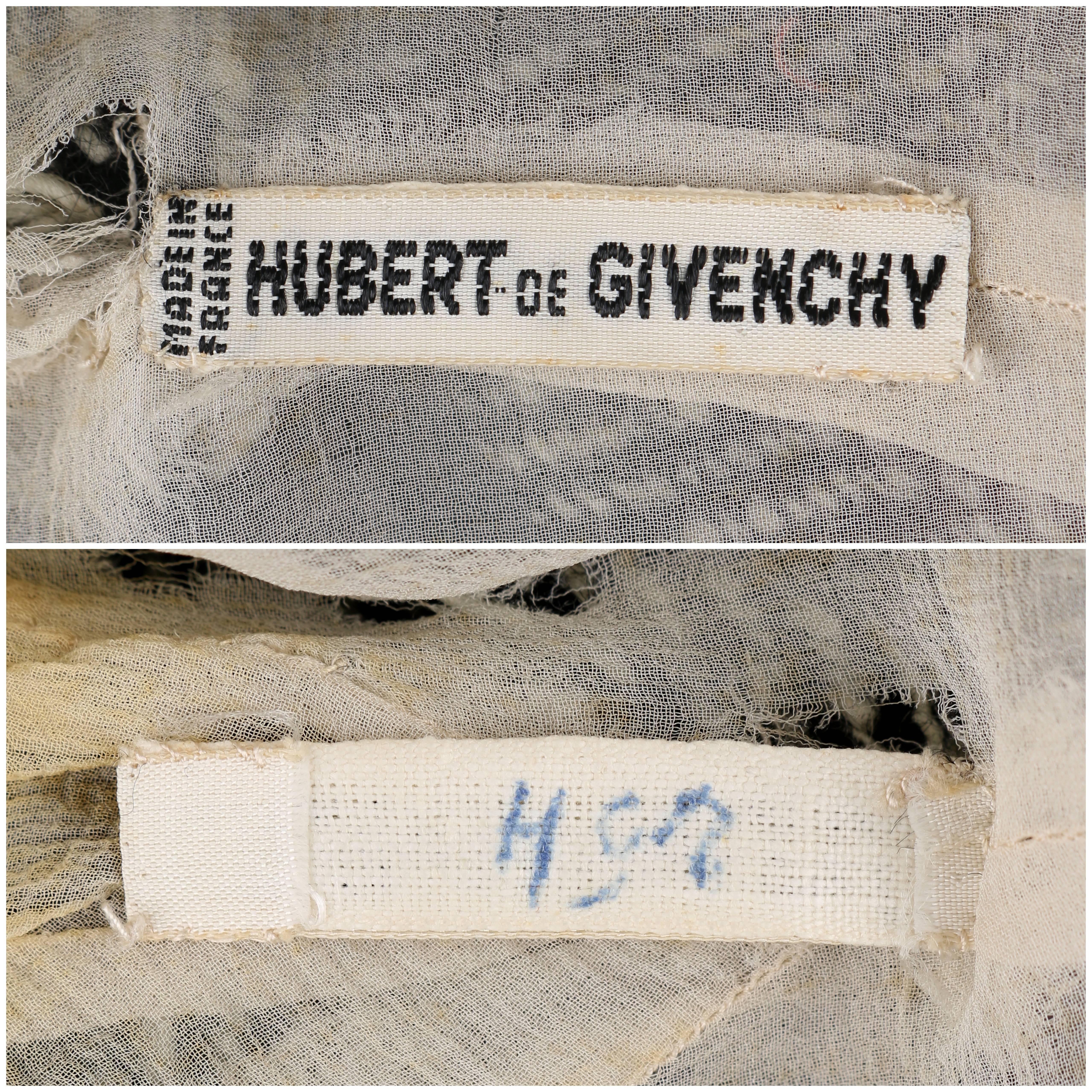 HUBERT DE GIVENCHY ca. 1952 Haute Couture Nummer „H97“ Fischgrät-Wolljacke (Schwarz) im Angebot