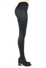 PAN-T-BOOTS c.1960's Solid Black Stretch High Waist Leggings Pant Boots Shoes