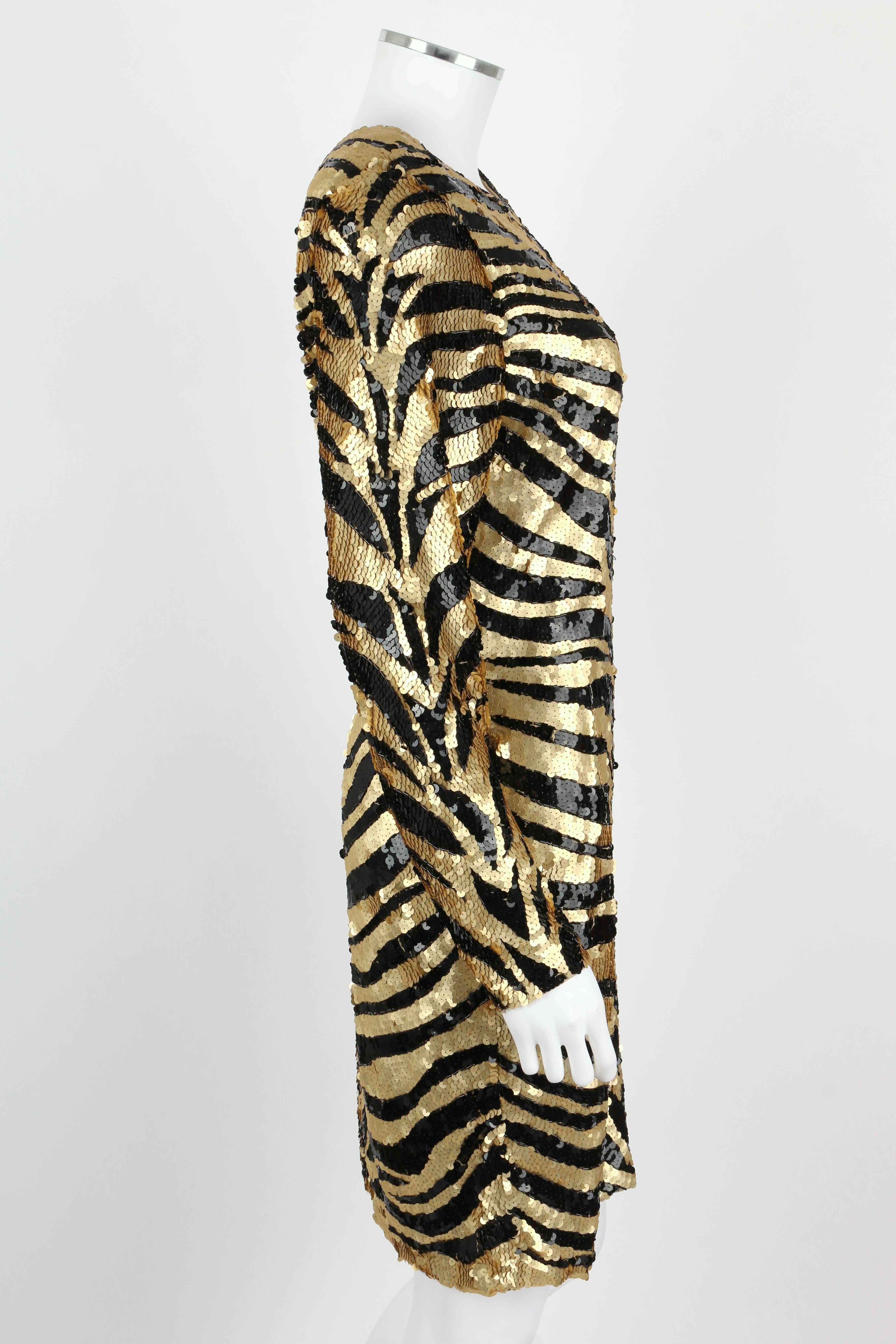tiger sequin dress