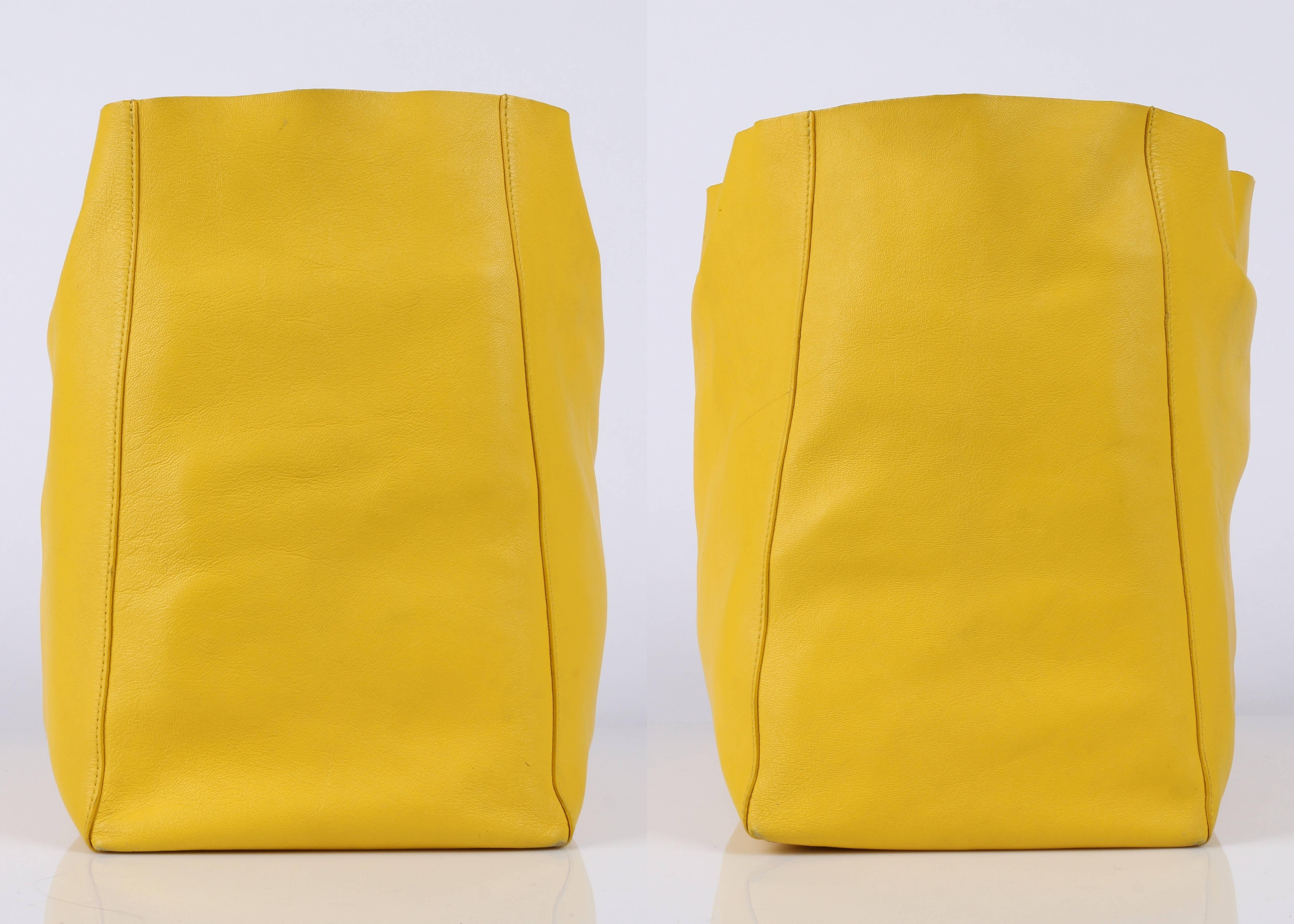 yellow tote purse