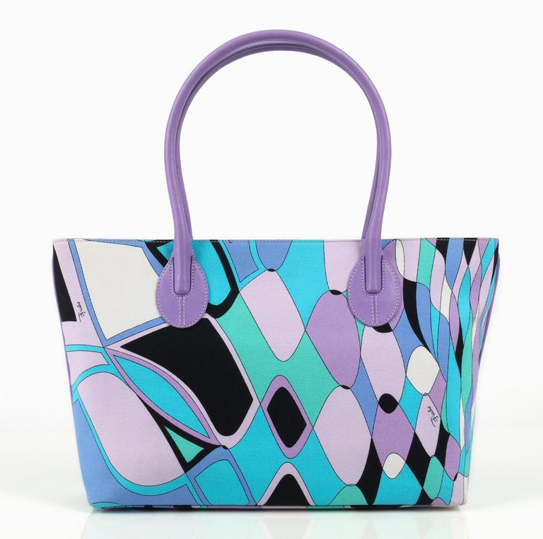 Emilio polygonal Pucci Shoulder Bag With