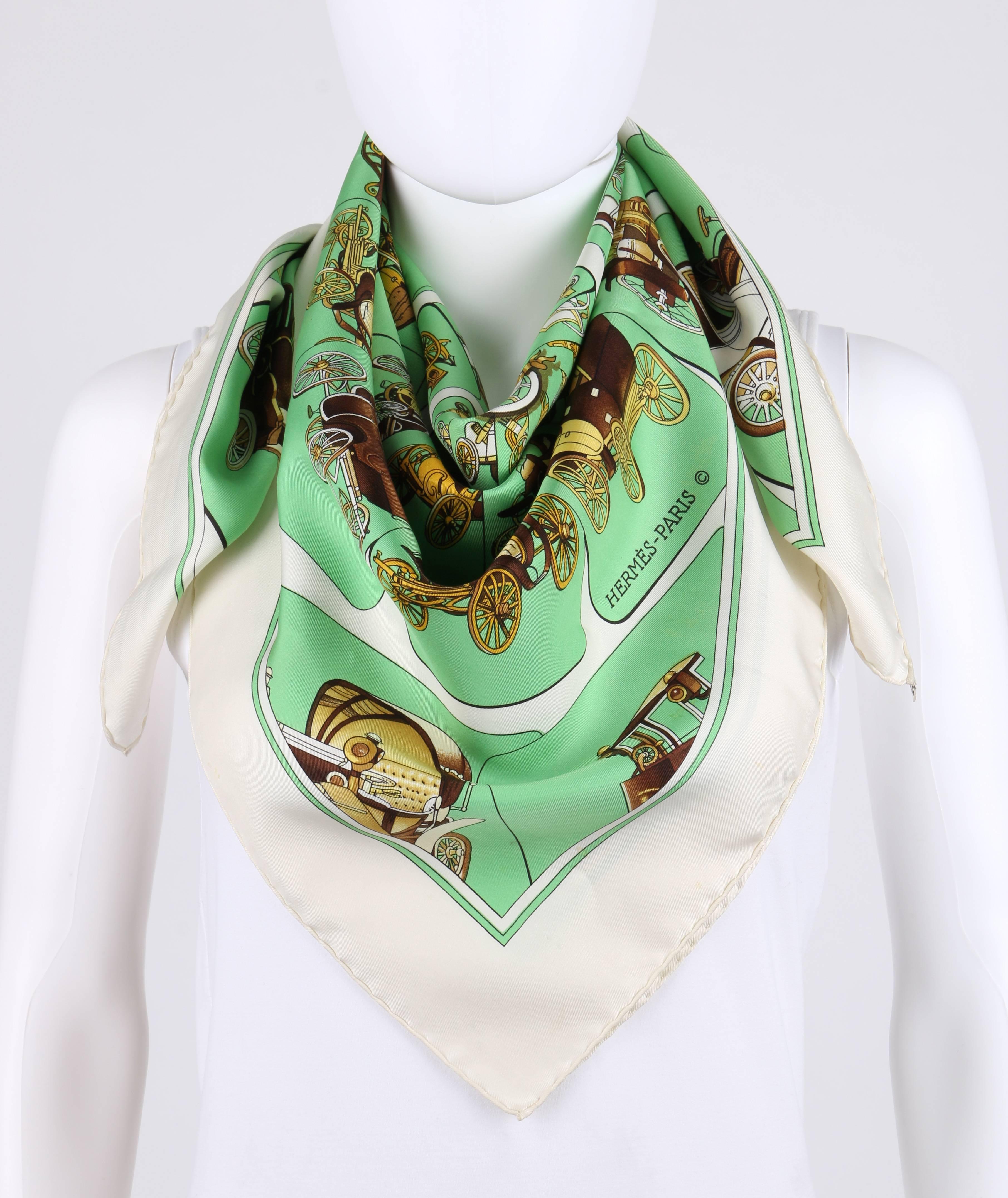 hermes green scarf