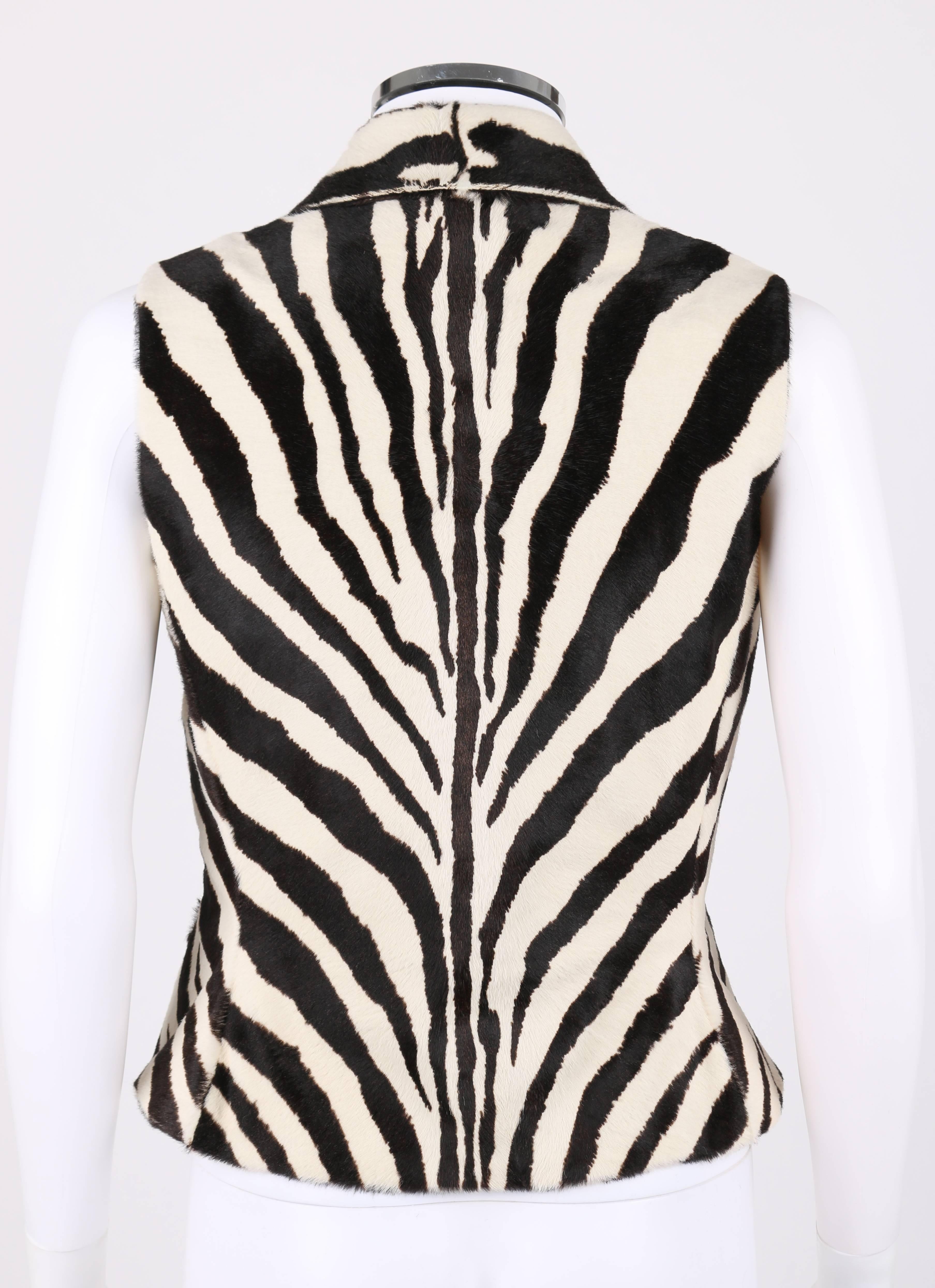 zebra vest jackets