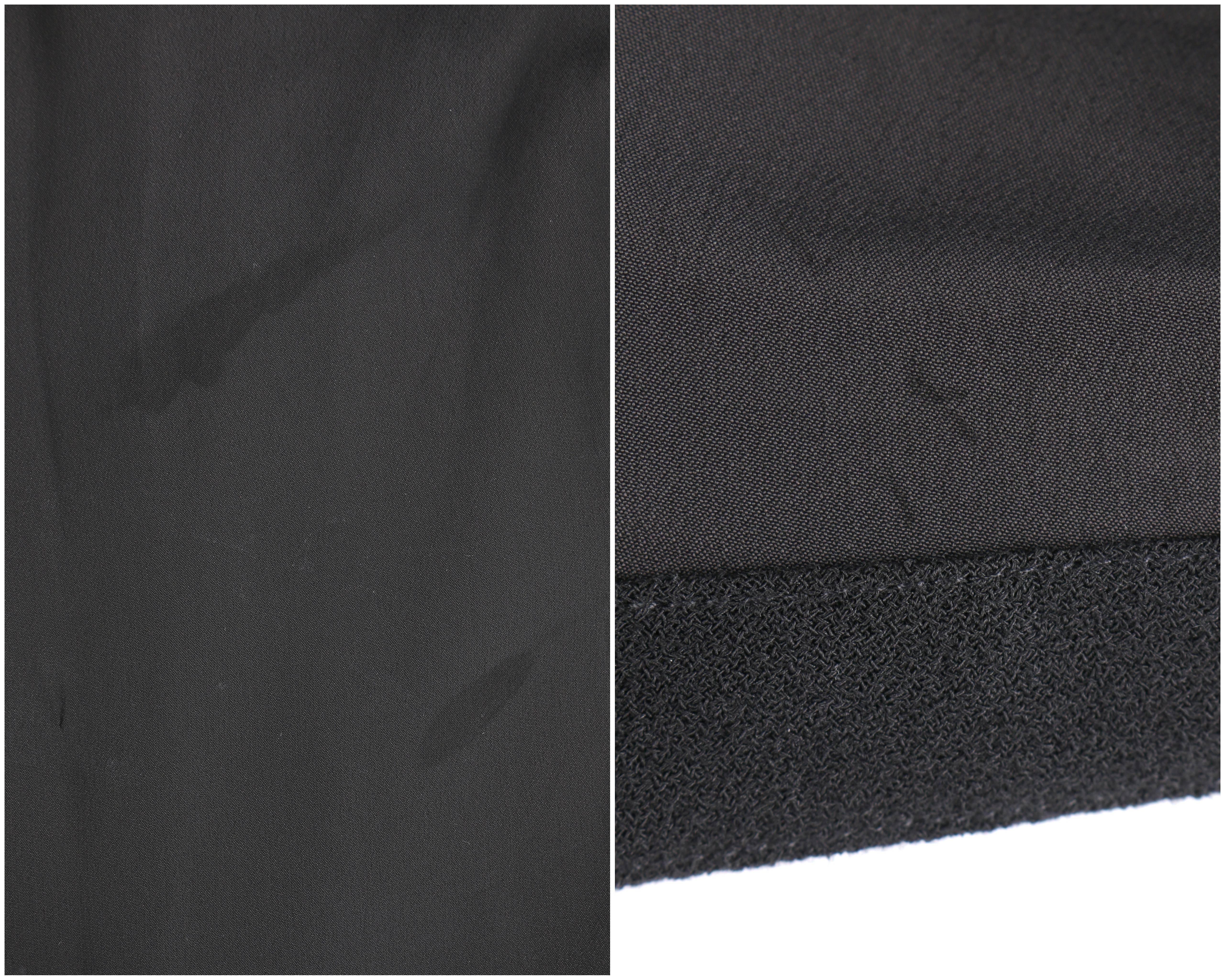 ALEXANDER McQUEEN A/W 2012 Black Wool Crepe Box Pleat Mini Skirt For Sale 2