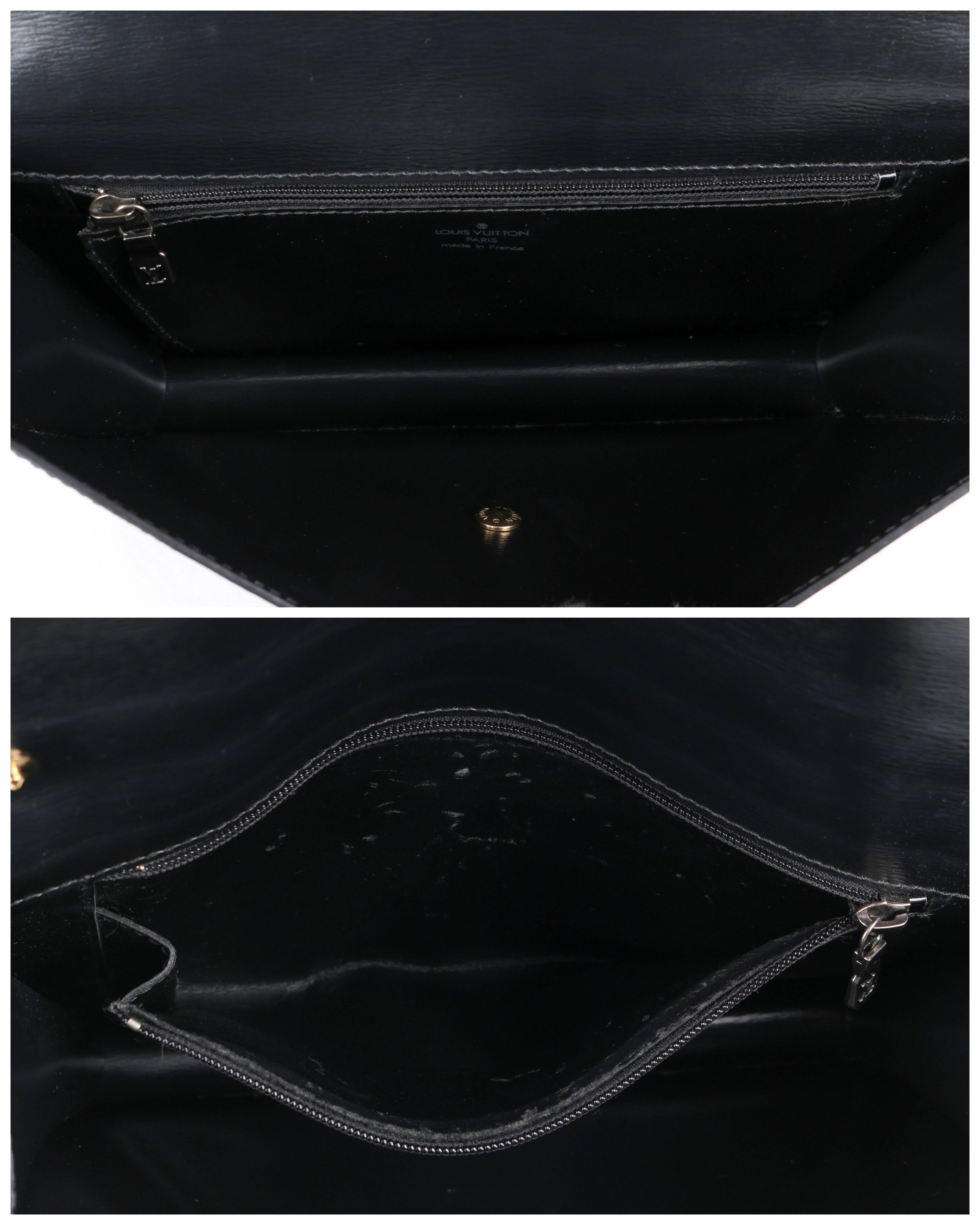 LOUIS VUITTON c.1992 Bicolore Epi Pochette Hublots Leather Clutch Handbag Purse 2