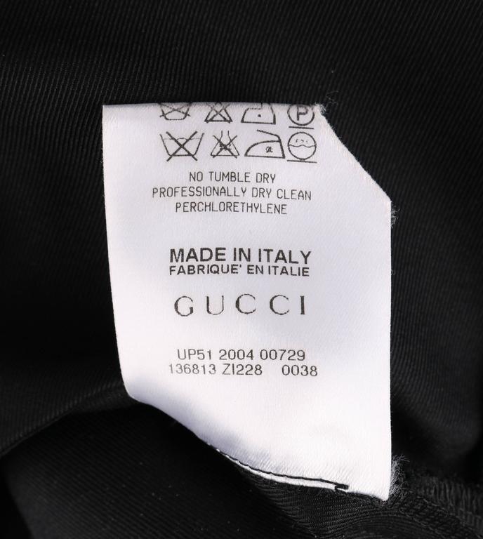 GUCCI A/W 2004 TOM FORD Black Sleeveless Velvet Detail Sheath Dress For ...
