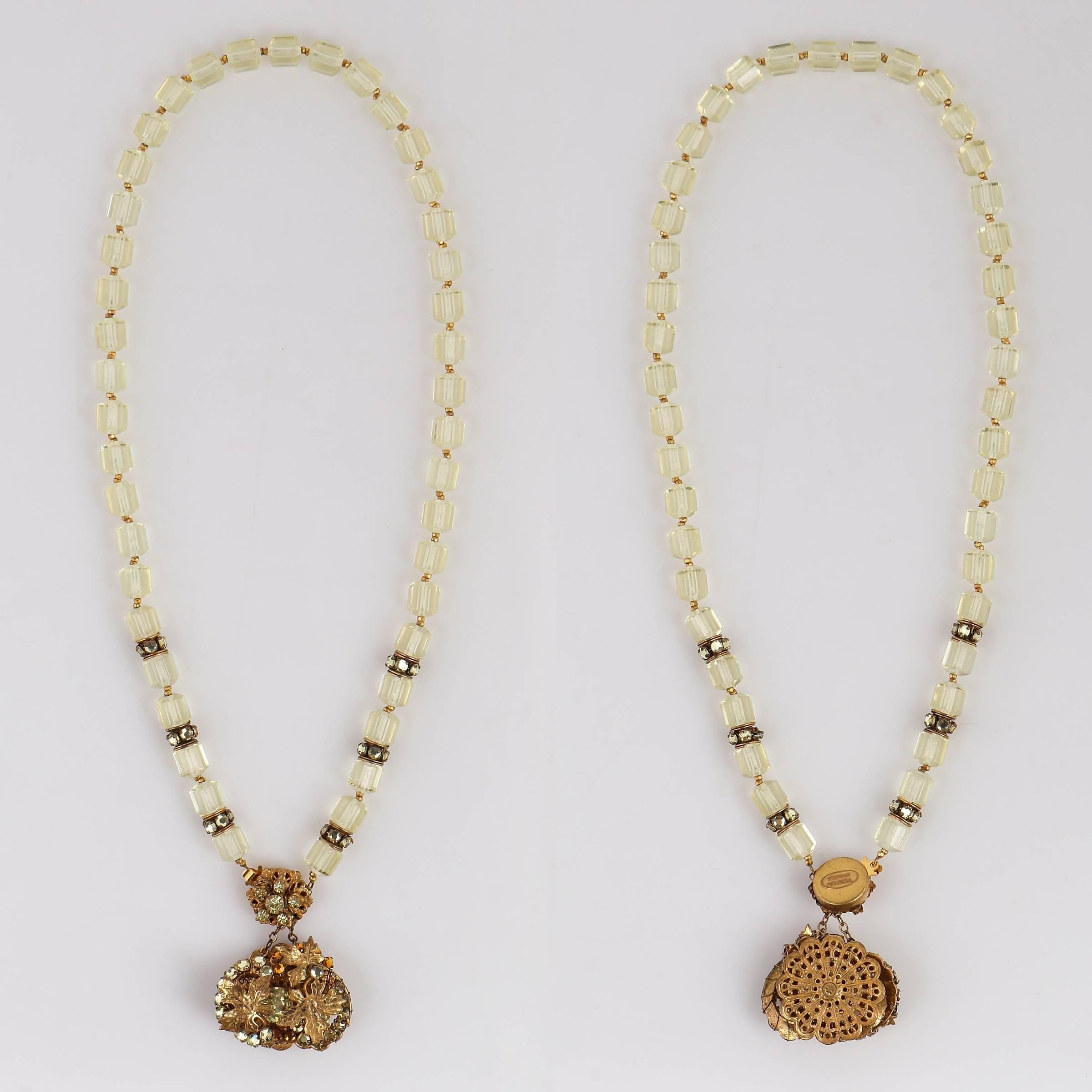 crystal beads necklace designs in gold