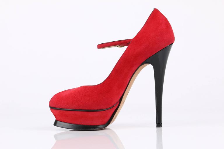 ysl mary jane platform pump