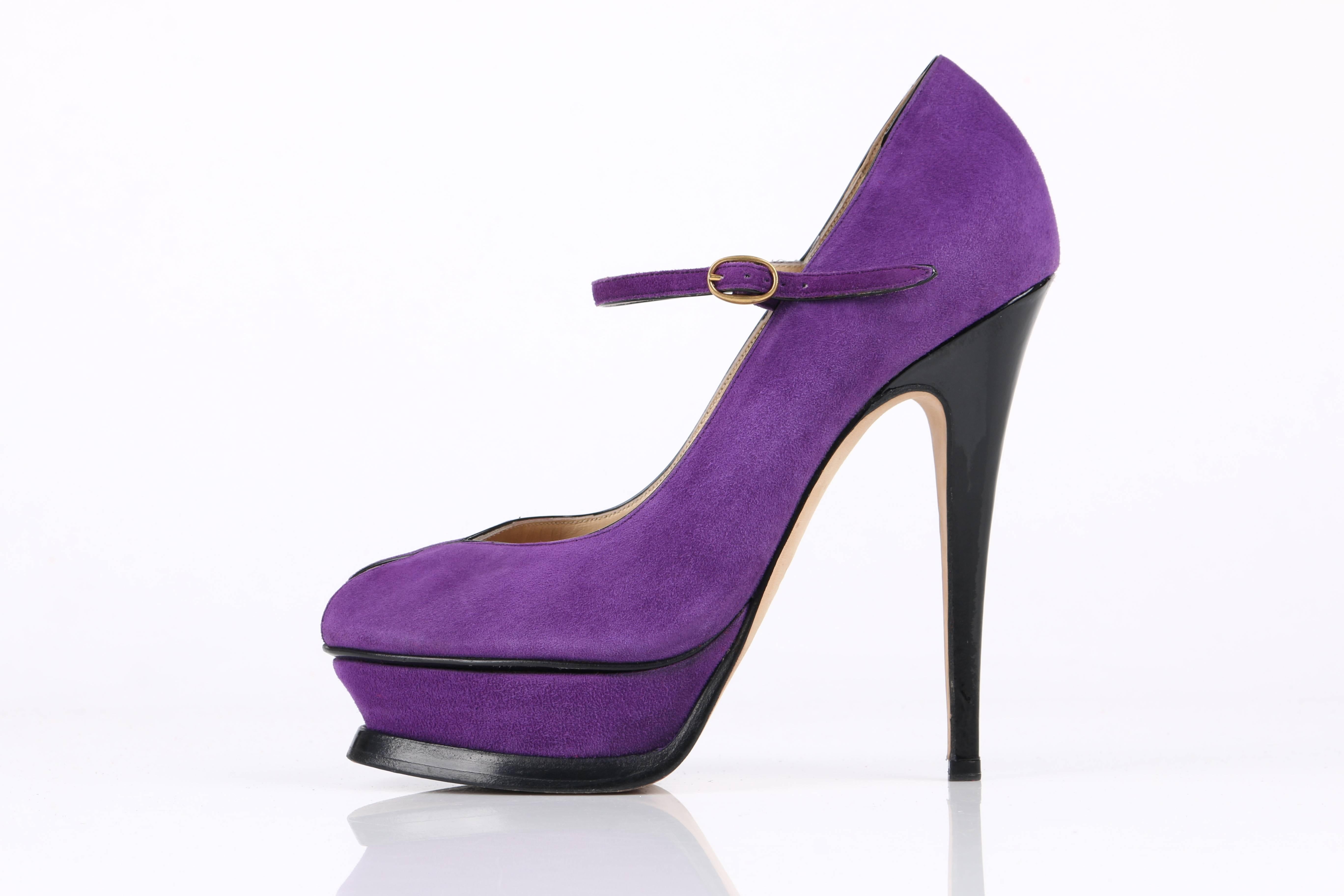 ysl purple shoes