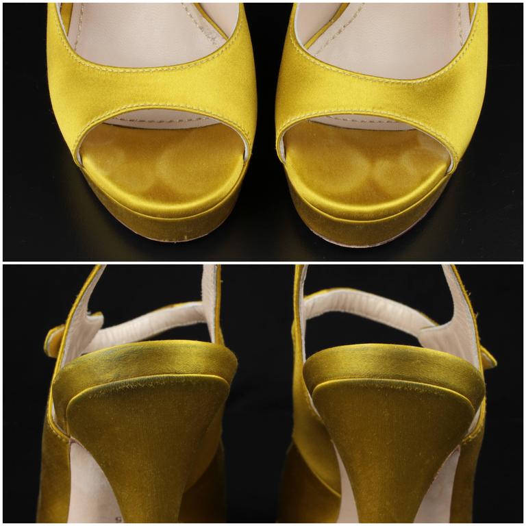 ysl yellow heels
