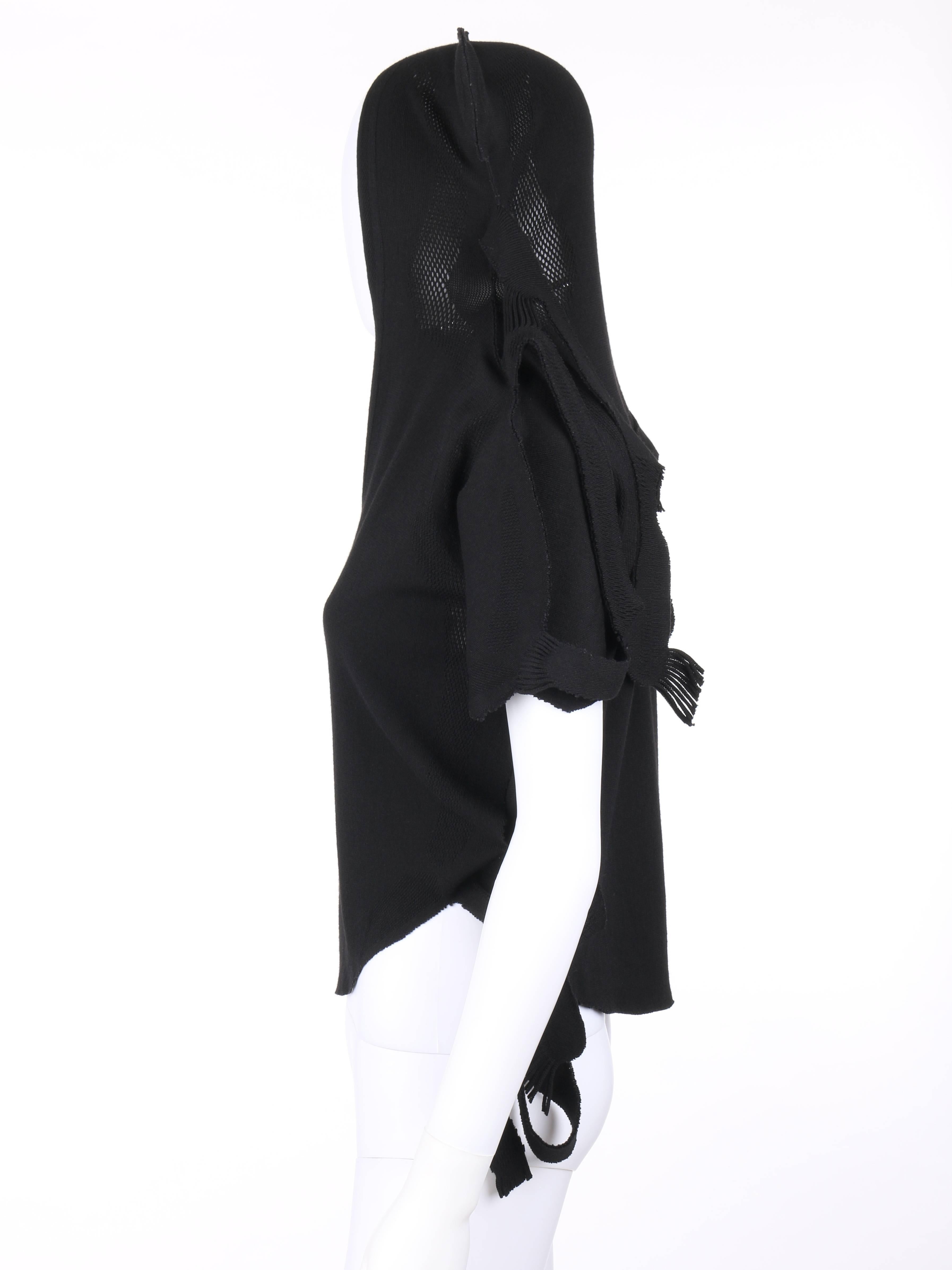ISSEY MIYAKE A-Poc c.2001 DAI FUJIWARA Schwarzes Strick-Affenoberteil SELTEN im Angebot 3