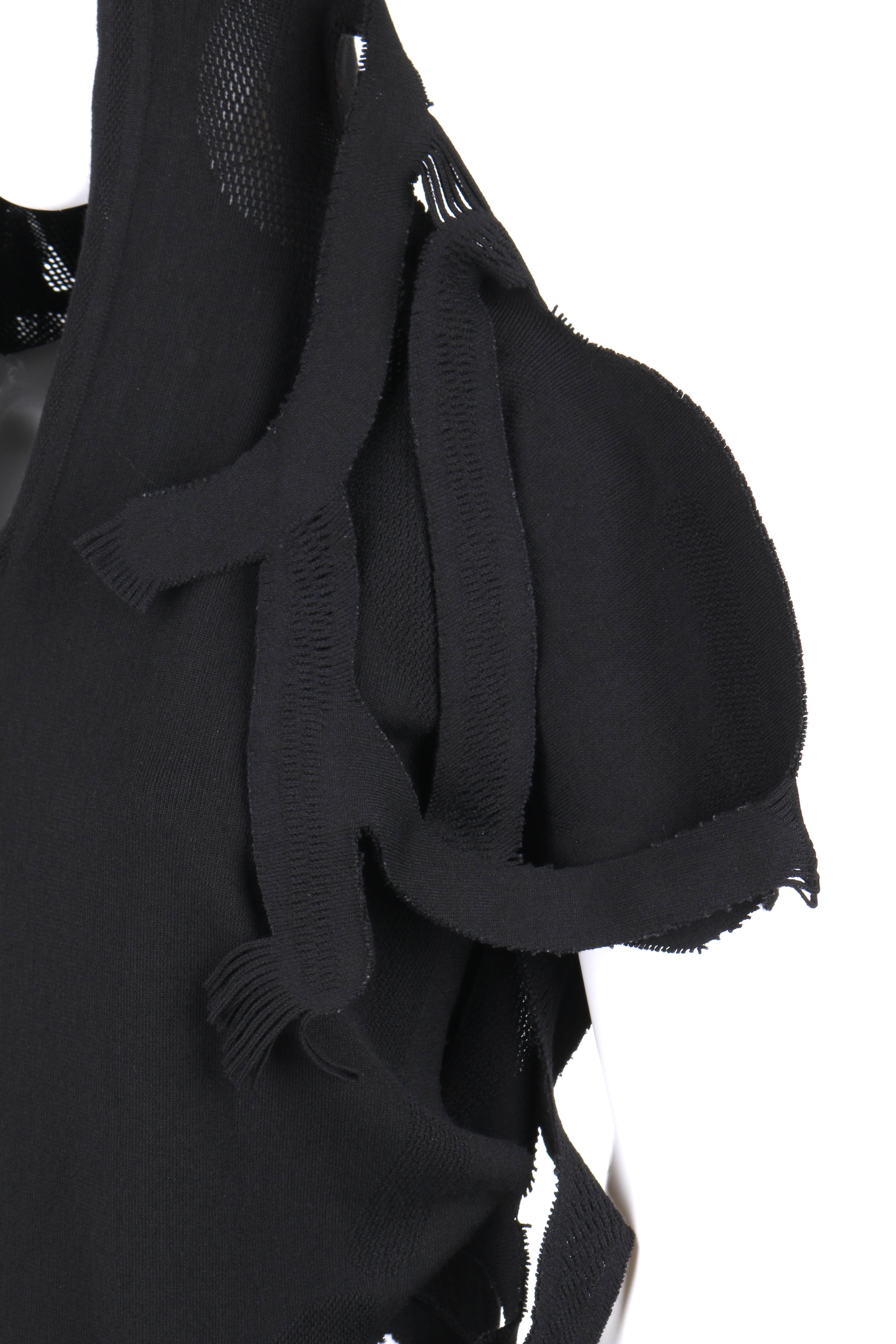 ISSEY MIYAKE A-Poc c.2001 DAI FUJIWARA Schwarzes Strick-Affenoberteil SELTEN im Angebot 4