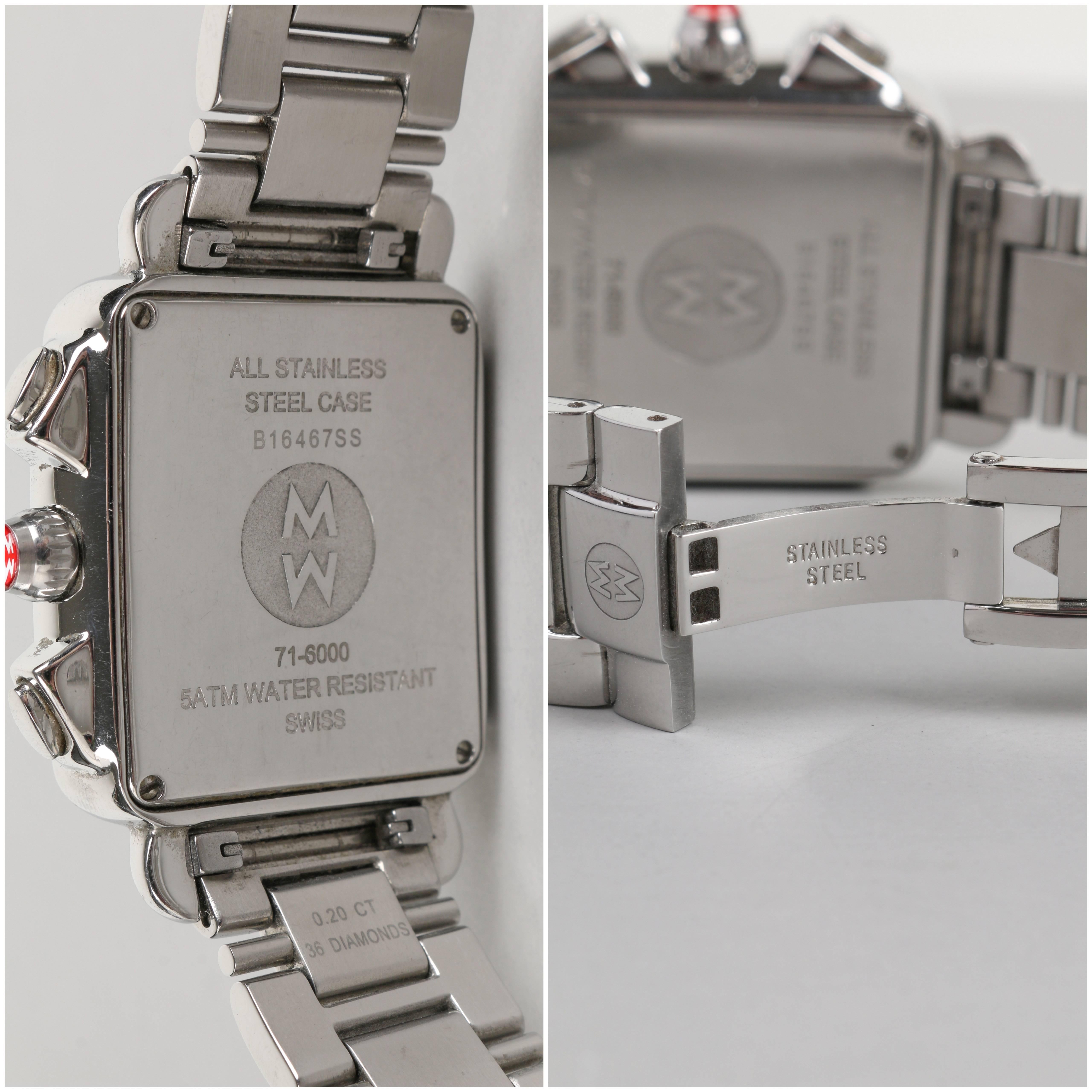michele diamond chronograph watch