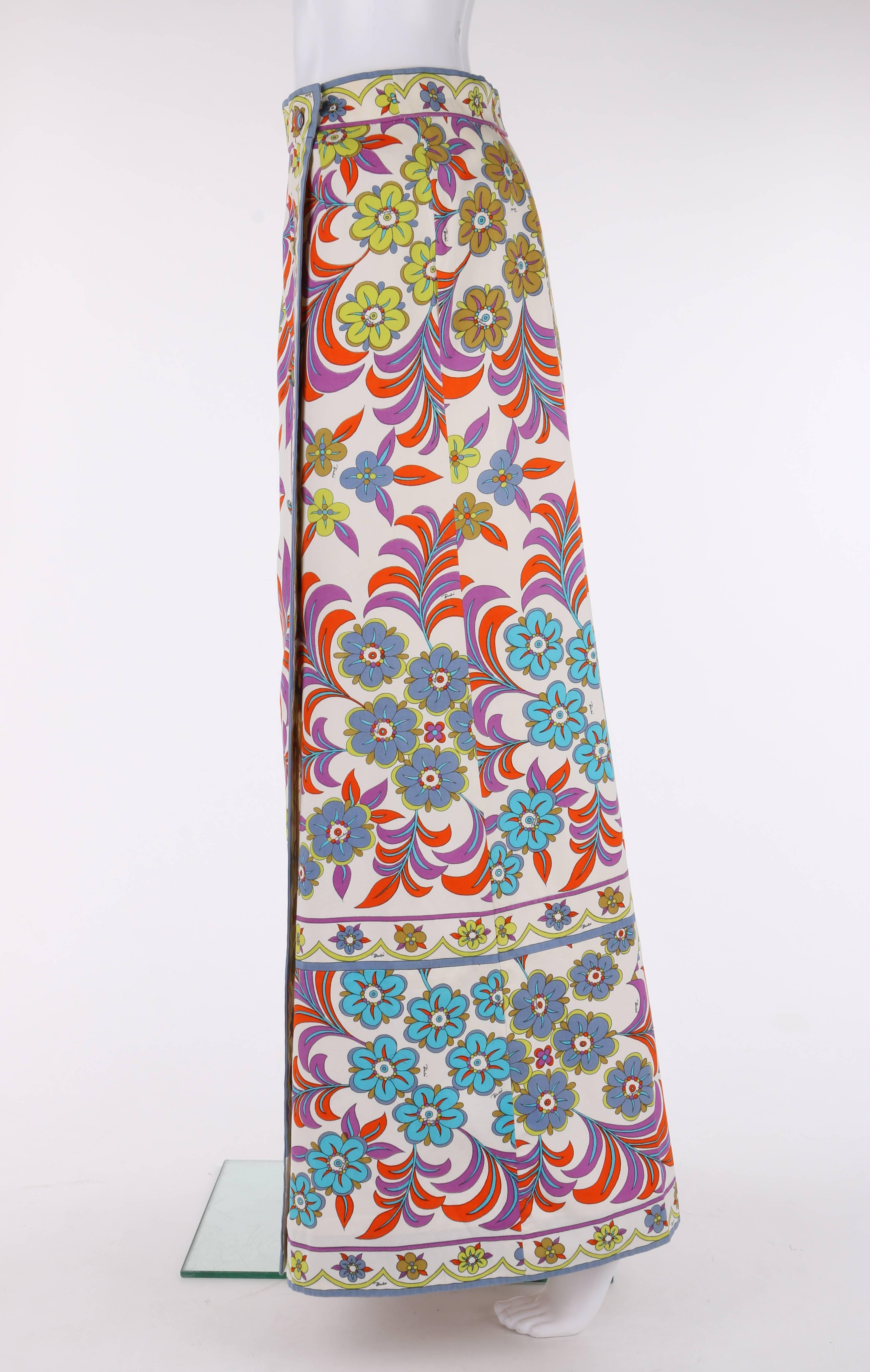 EMILIO PUCCI c.1973 White Cotton 