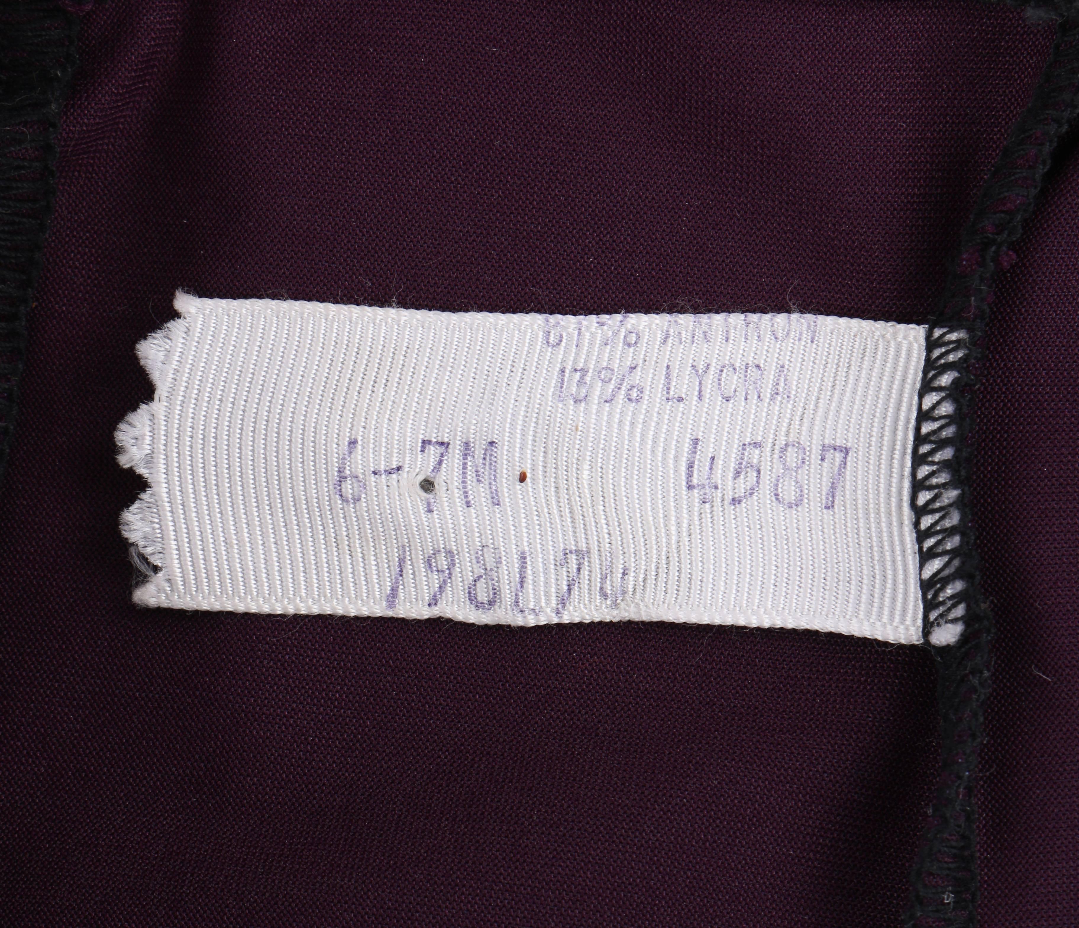 PAN-T-BOOTS ca. 1960er Jahre Pflaumenfarbene lila Leggings Hosenstiefel Größe 6 - 7 M im Angebot 3