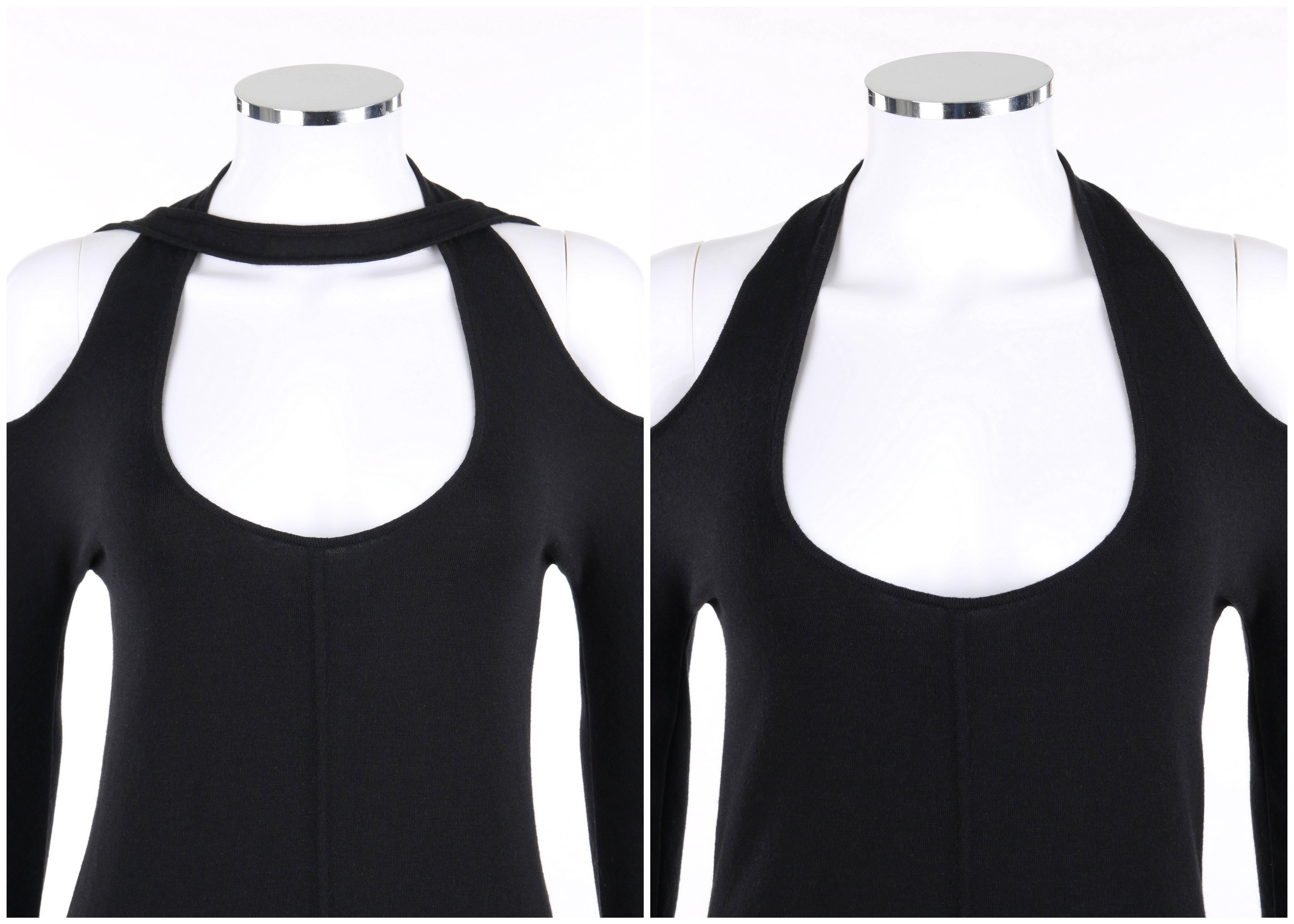Donna Alexander McQueen - Top a spalla fredda nero 