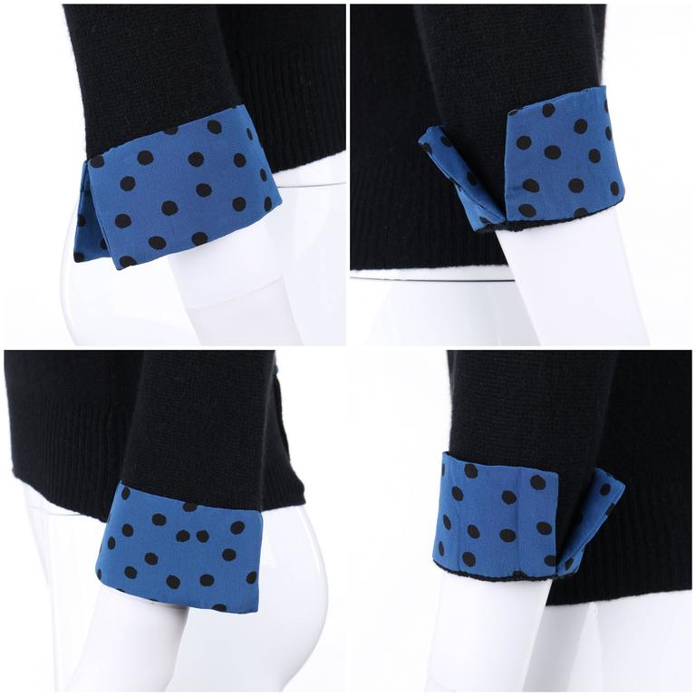 louis vuitton black and blue sweater