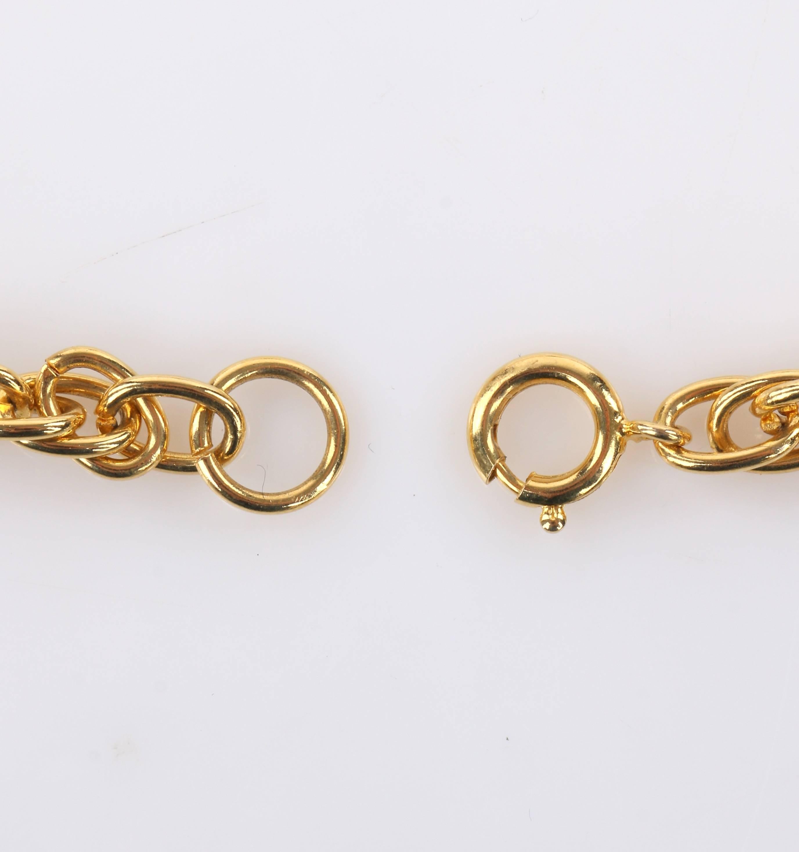HATTIE CARNEGIE ca. 1970er Jahre große Statement-Halskette aus Gold mit Fisch- und Anker-Anhänger im Angebot 5