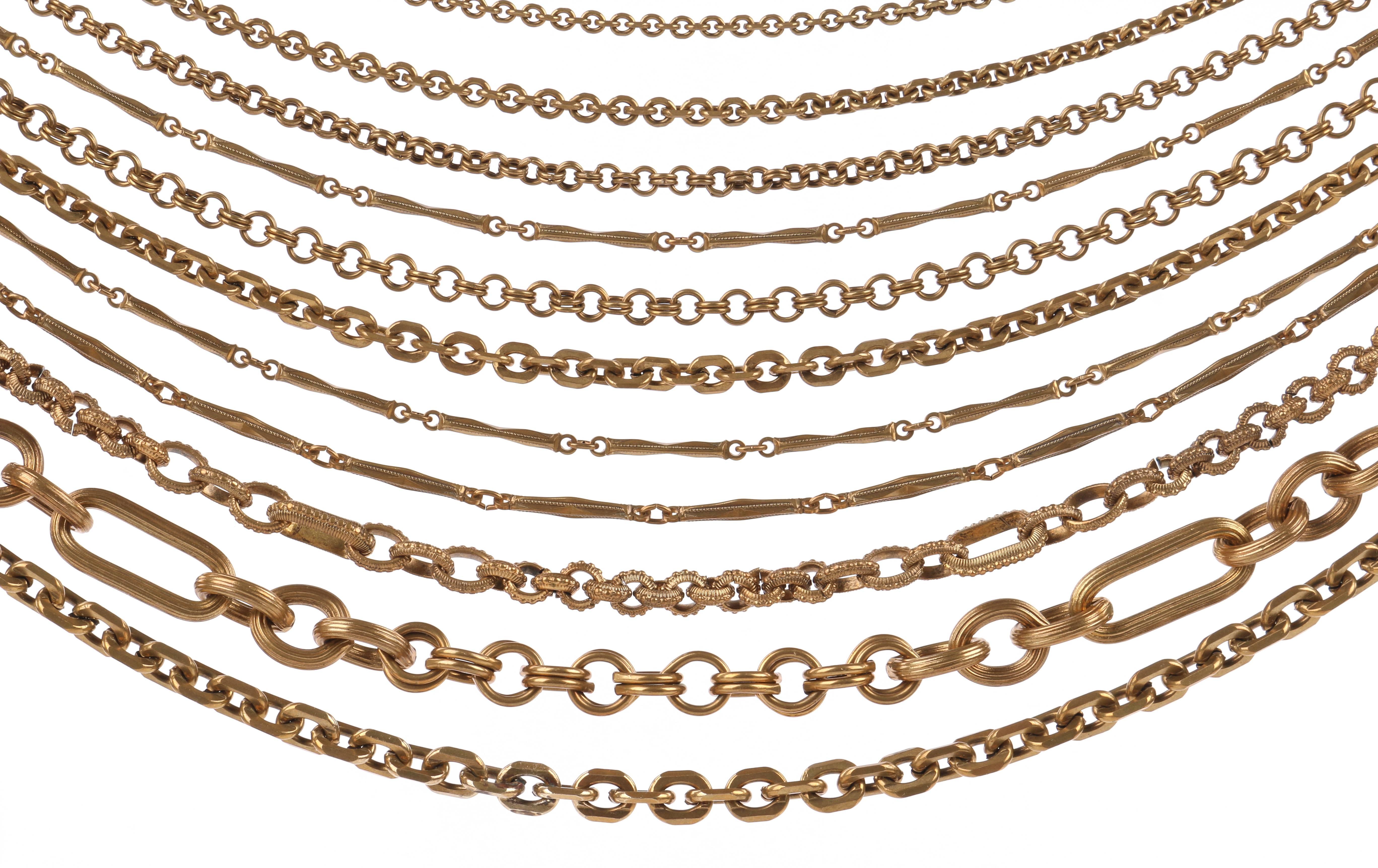Women's STEPHEN DWECK Bronze Multistrand Chain Necklace