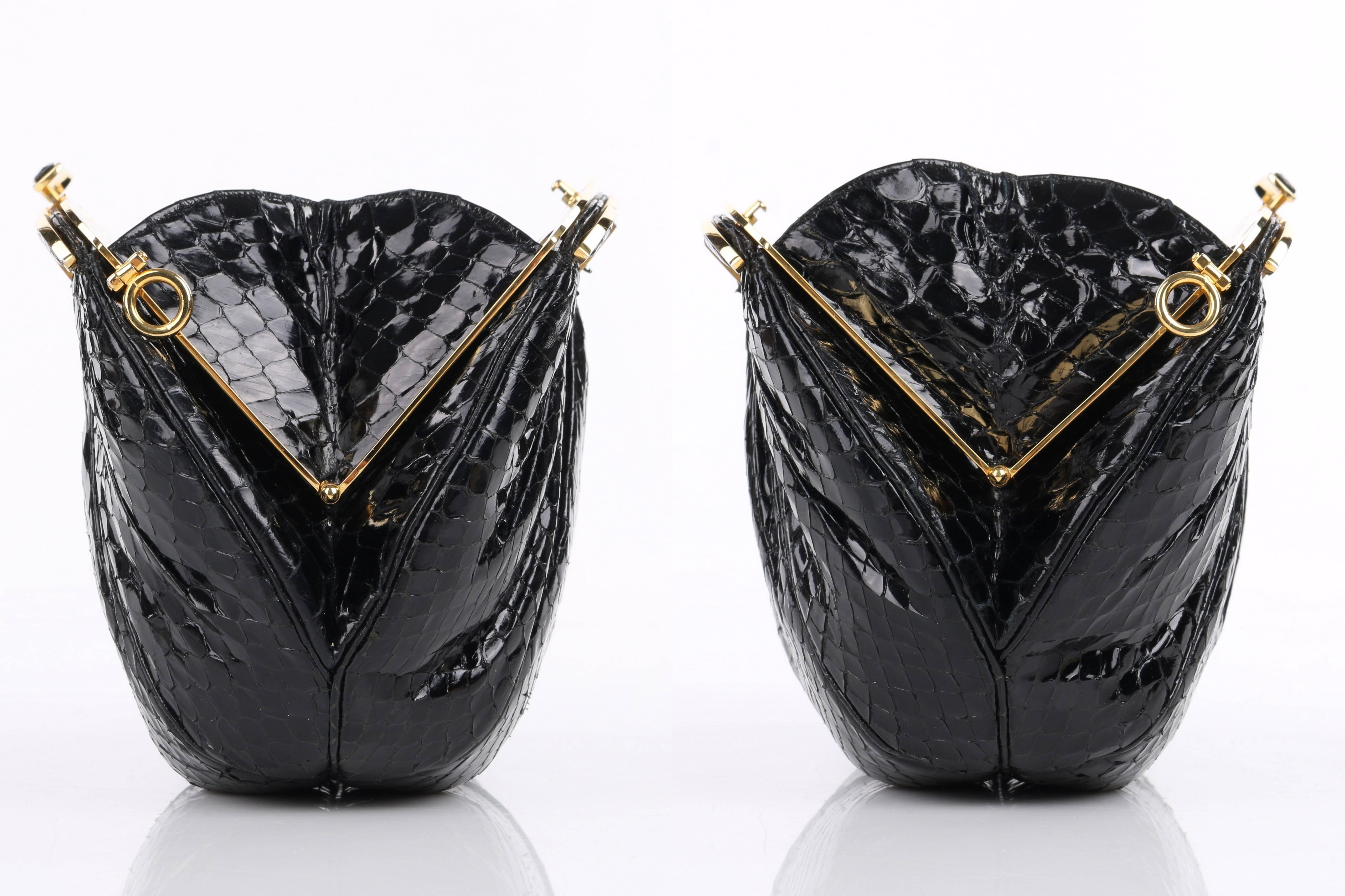 gold scalloped bag