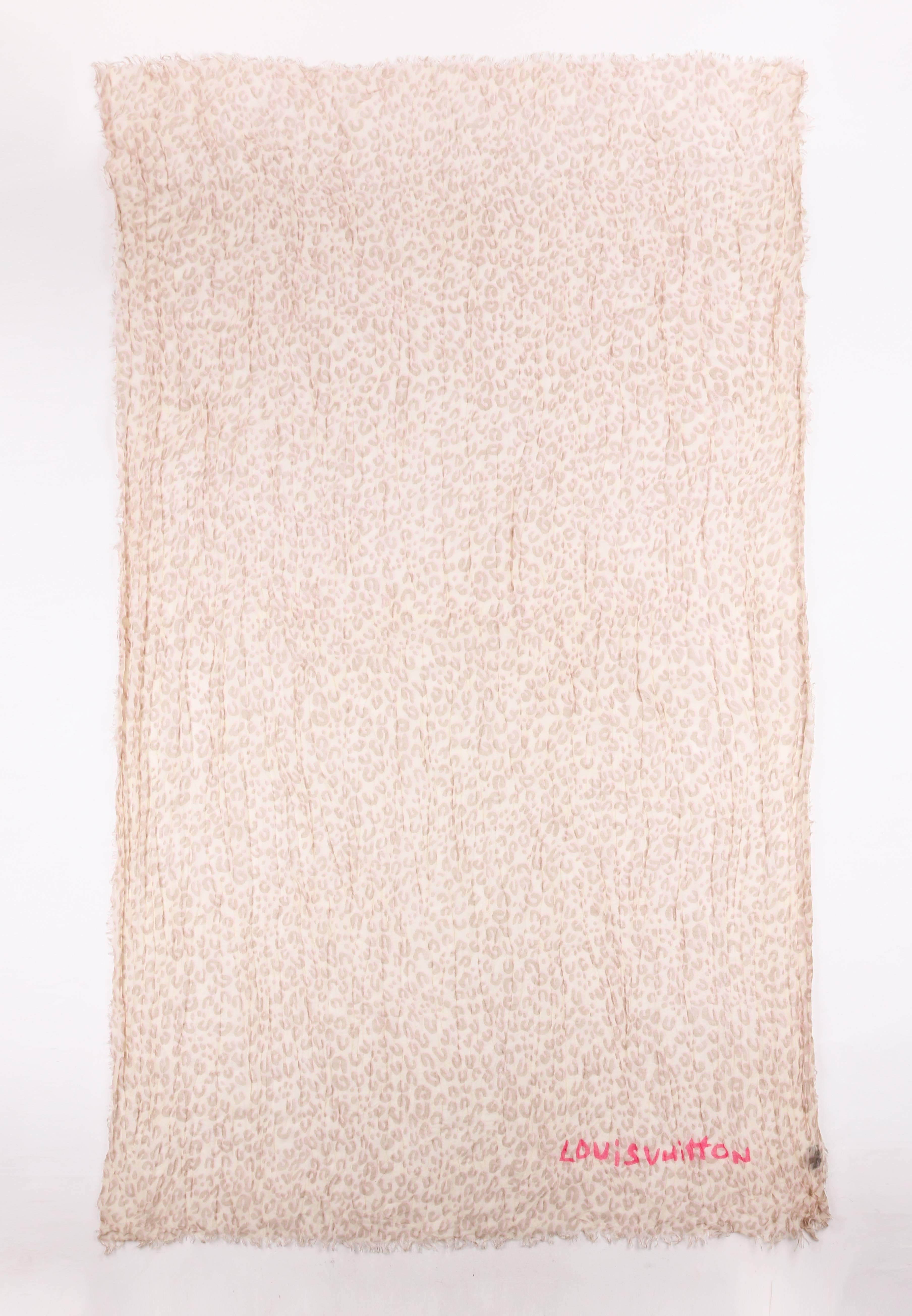 cashmere leopard scarf