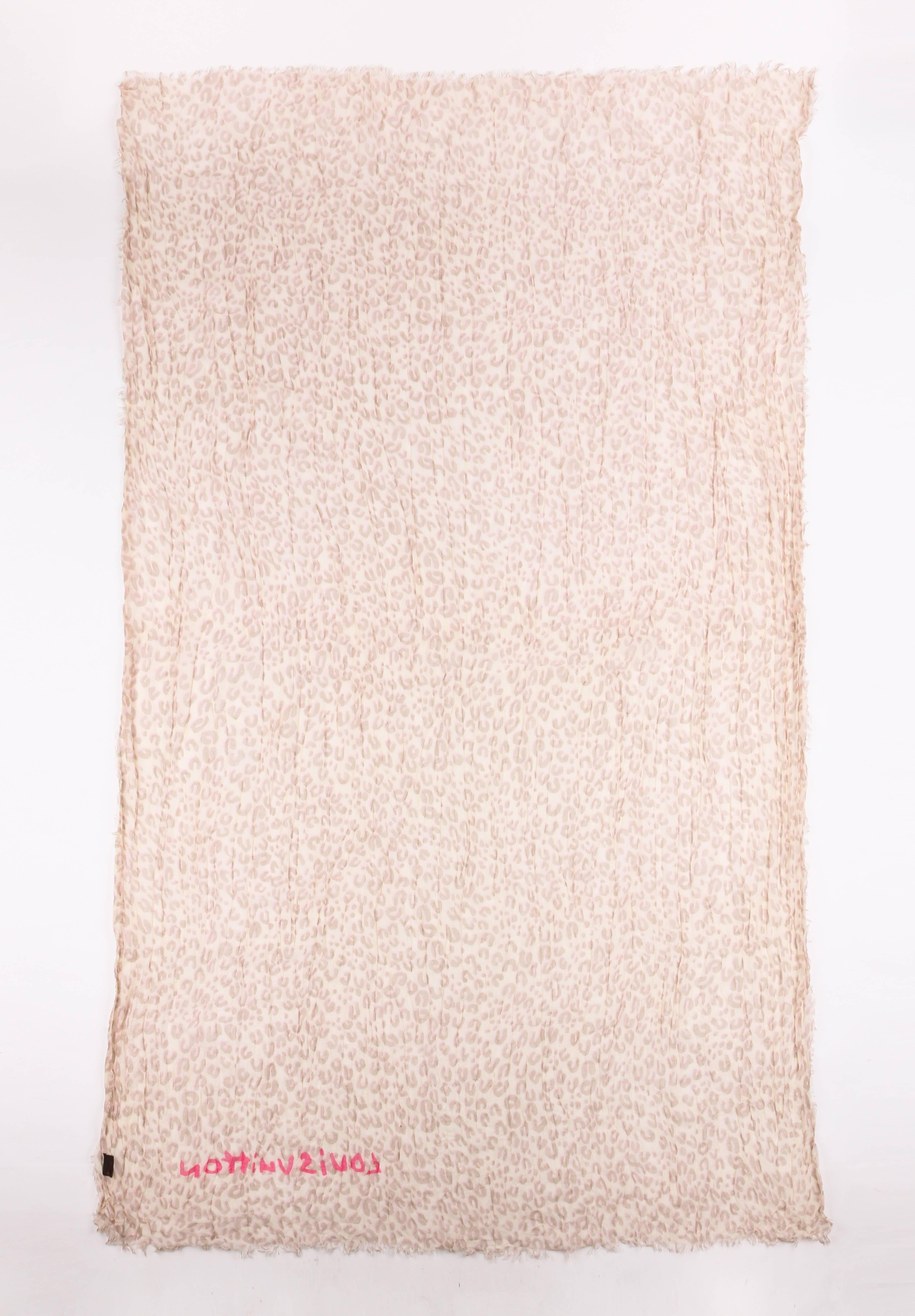 louis vuitton leopard stole